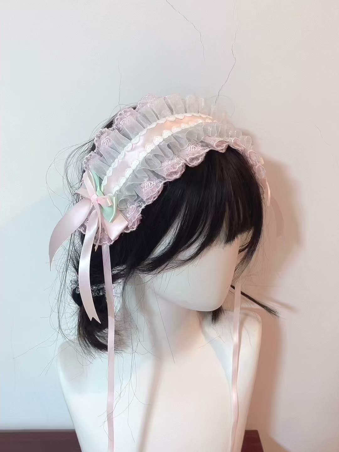 Pink Mint Green Lolita Handmade Headband