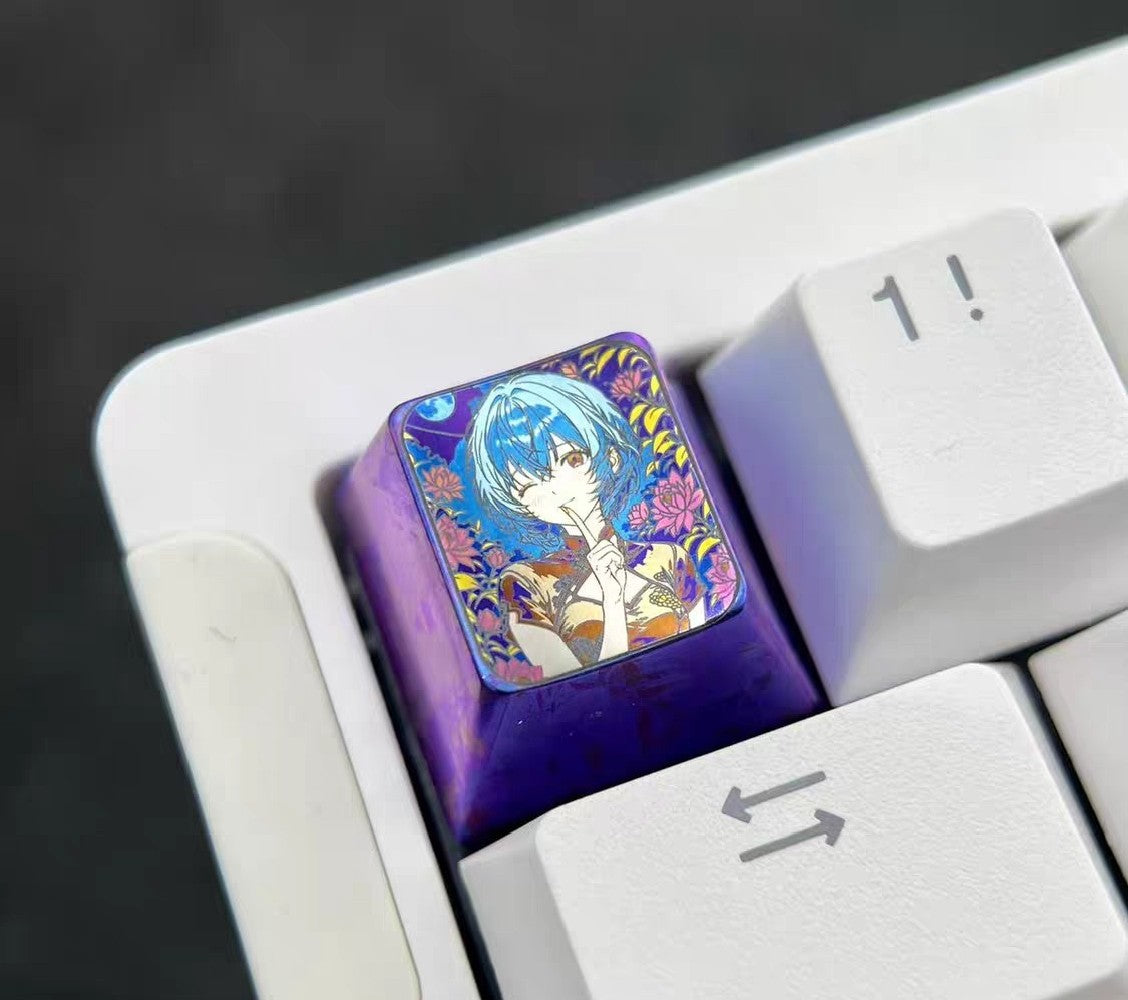 EVA Rei Ayanami 1u Titanium Alloy Keycap