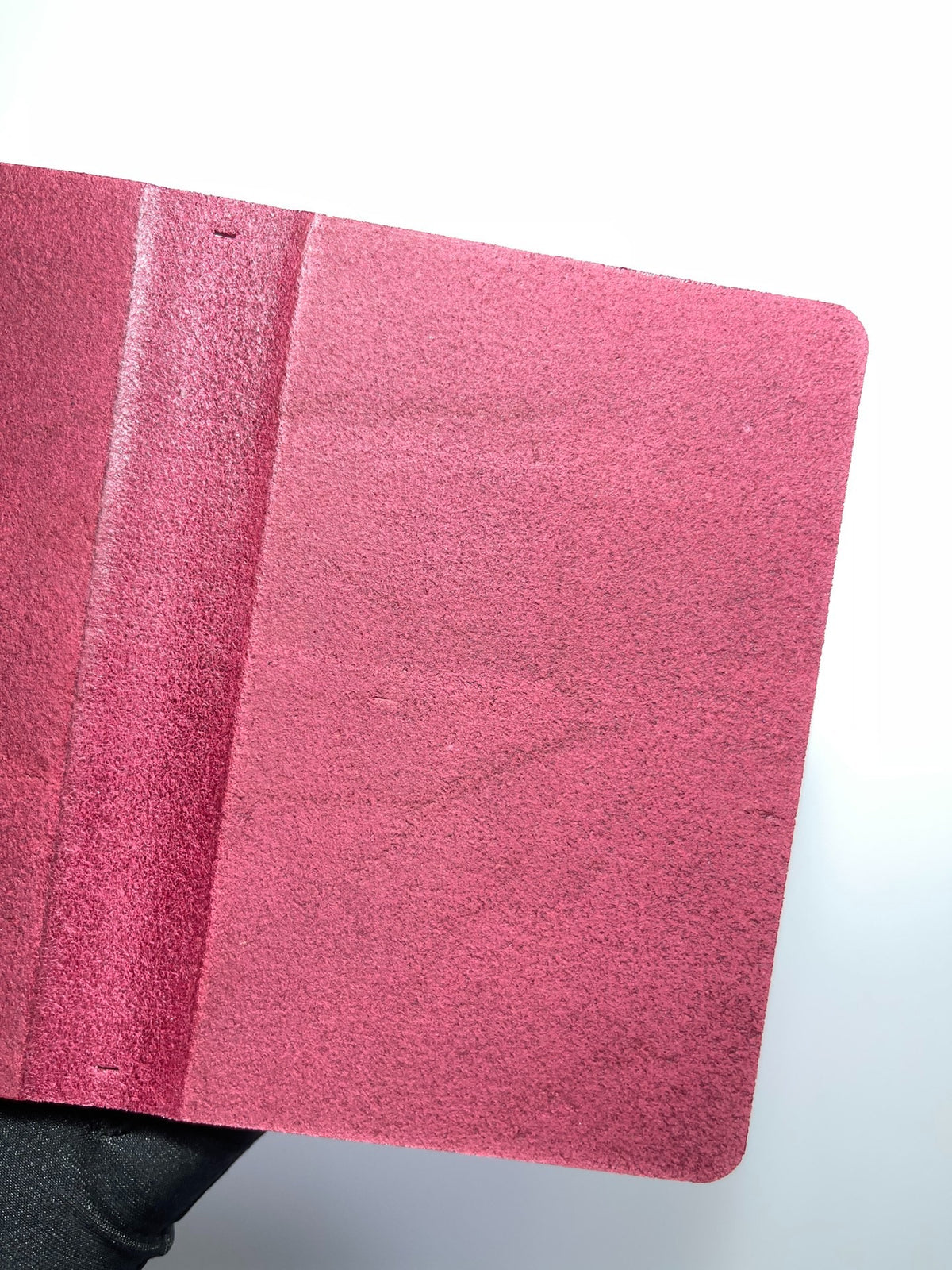 Handmade Alaska Leather Berry Pink Planner Cover