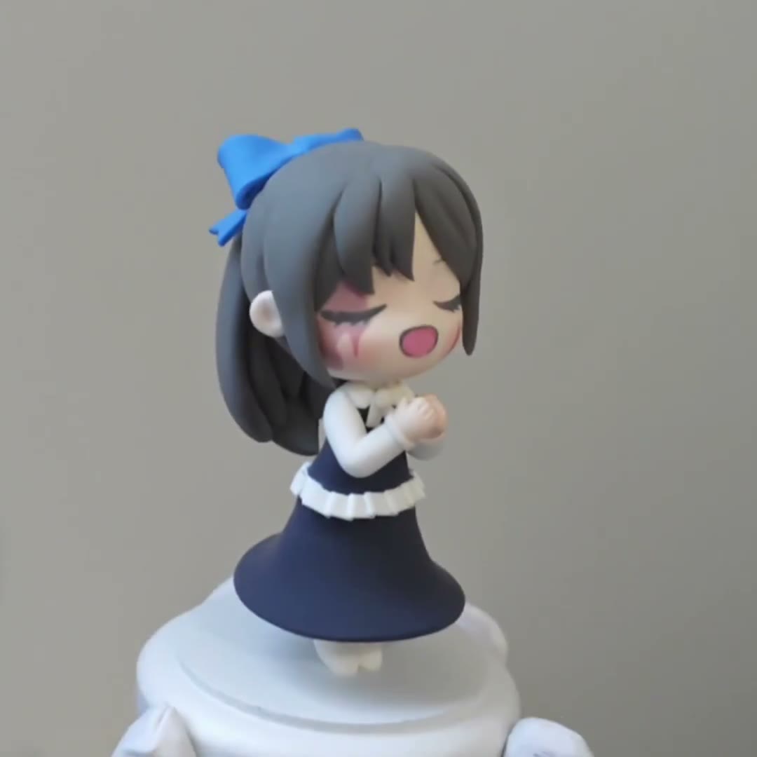 Q-version Clay Figurine Handmade Collectible
