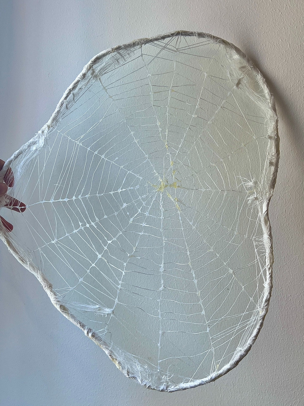 Posed Spider Figure with Web Prop
