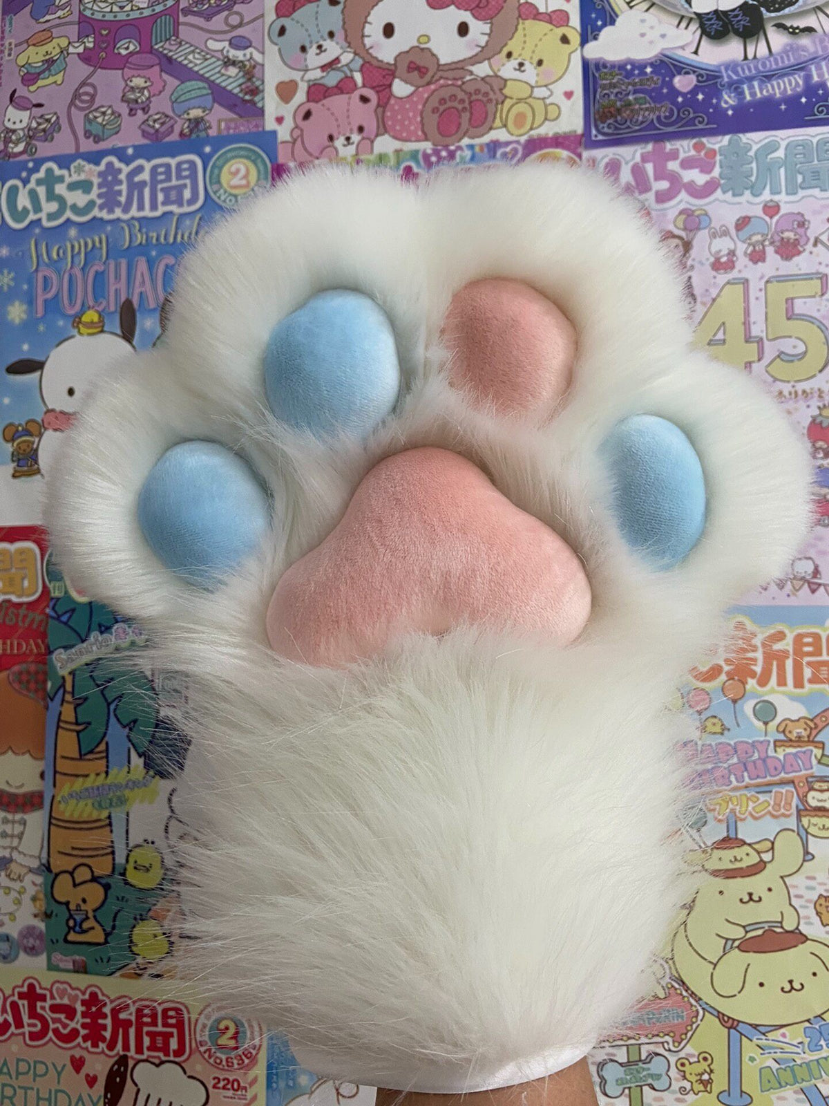 Handmade Fluffy Animal Paw Gloves Cosplay