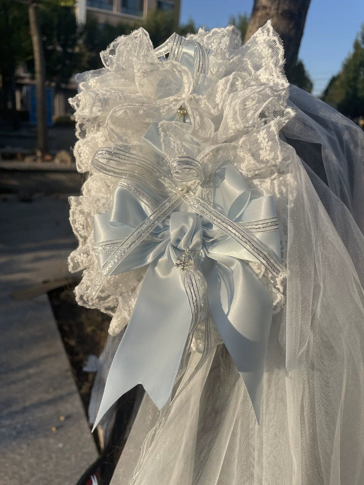 Lolita Lace Headband with Tulle Veil
