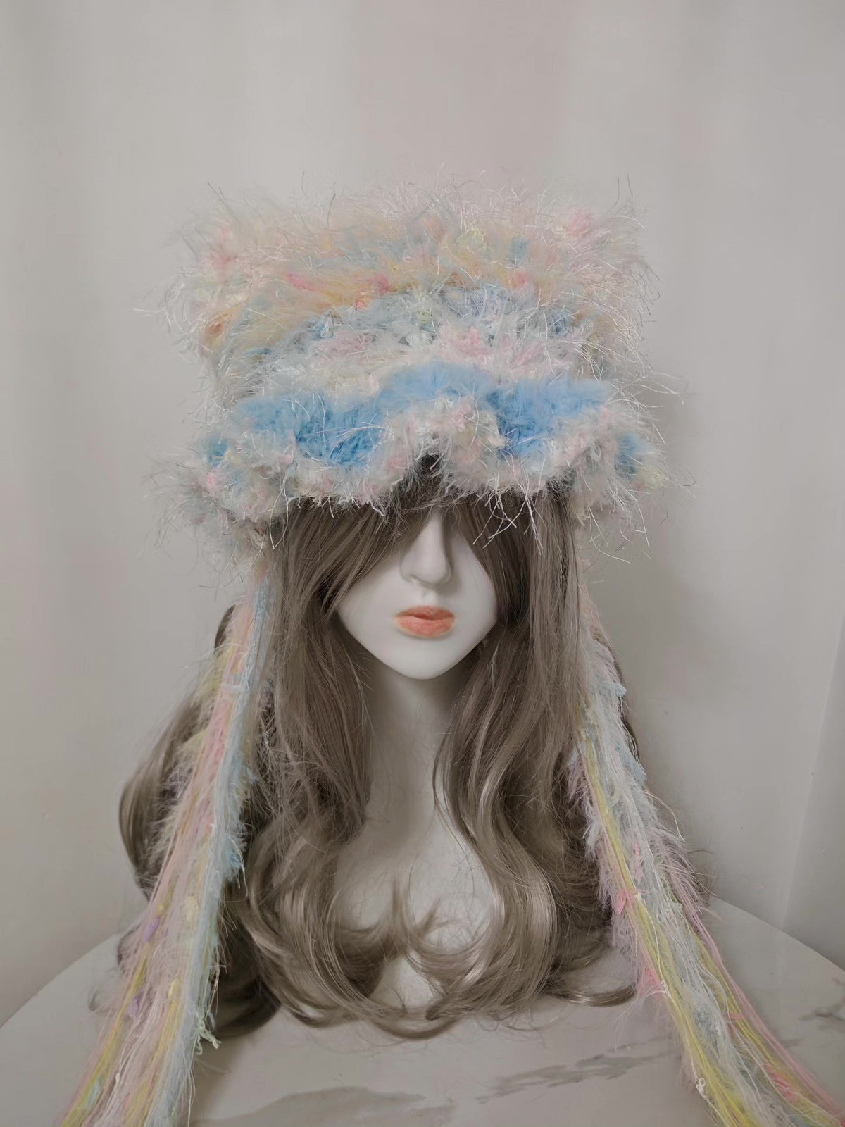Macaron Cat Ear Hat with Tassels