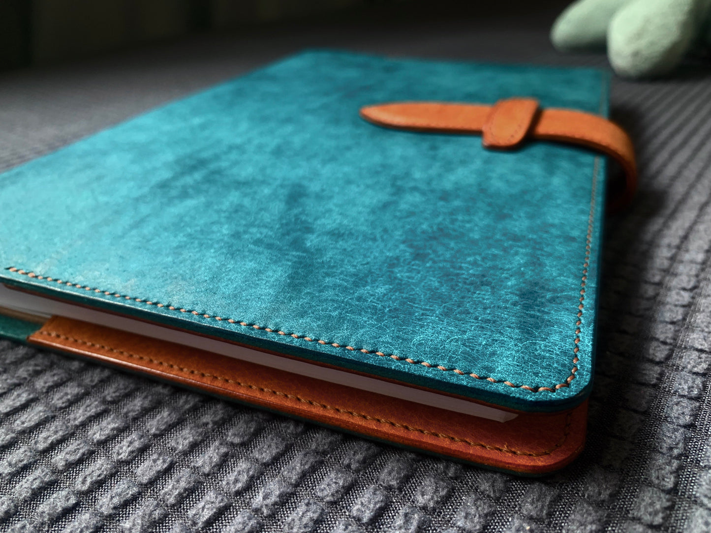 Italian PUEBLO Matte Leather Notebook Cover for B5/A5/A6/A7