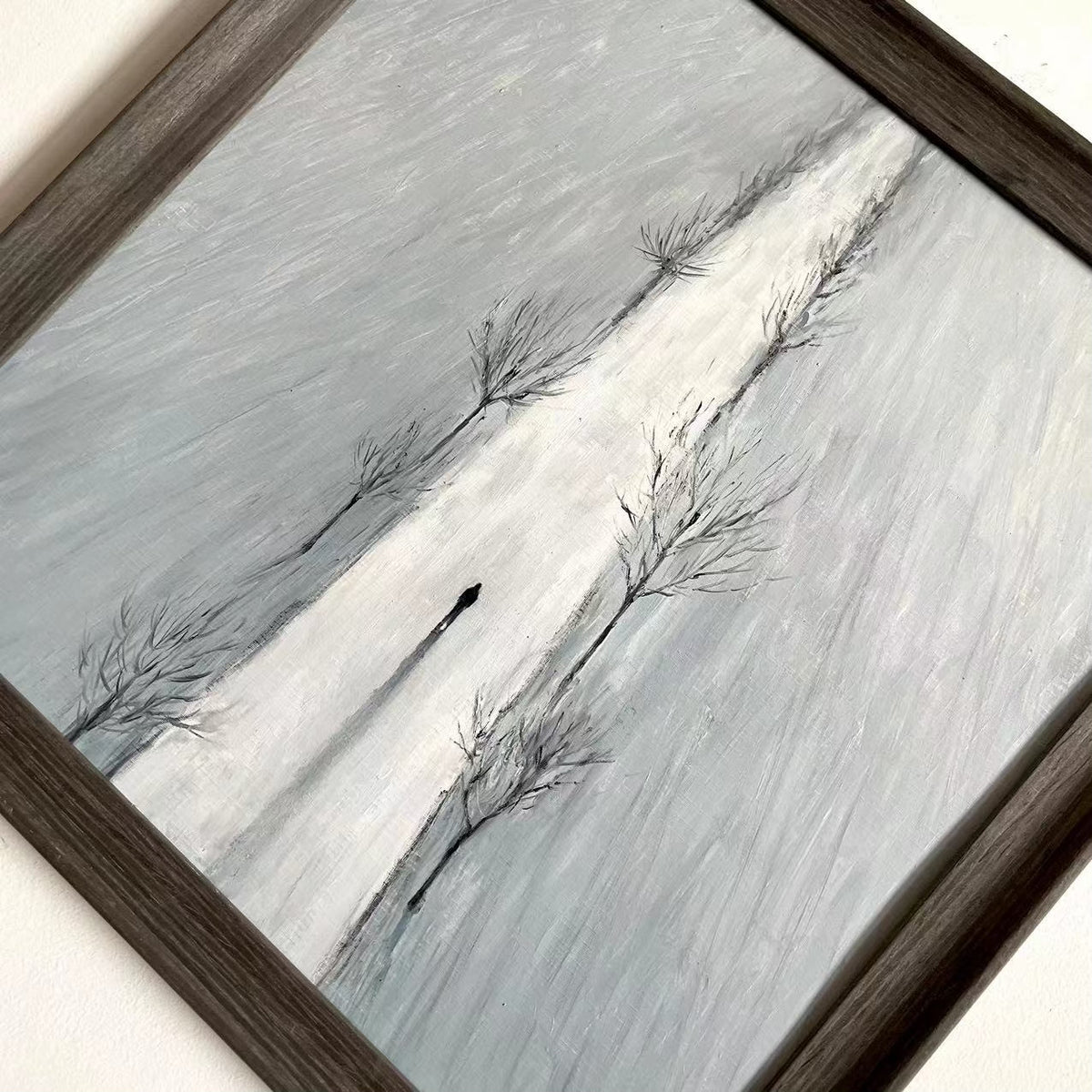 Hand Painted Oil Painting 40x40cm Framed
