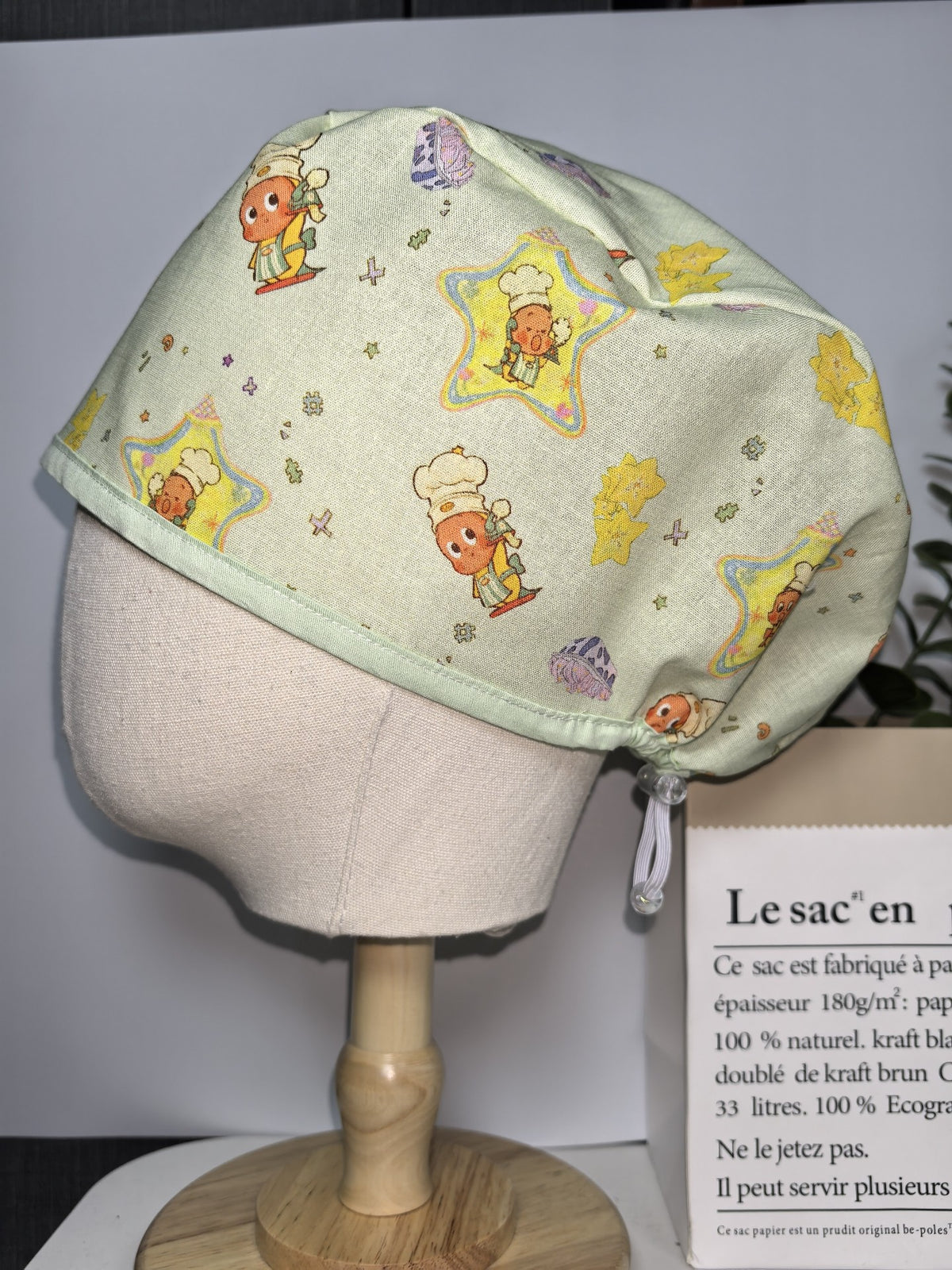 100% Cotton Chef Star Surgical Cap