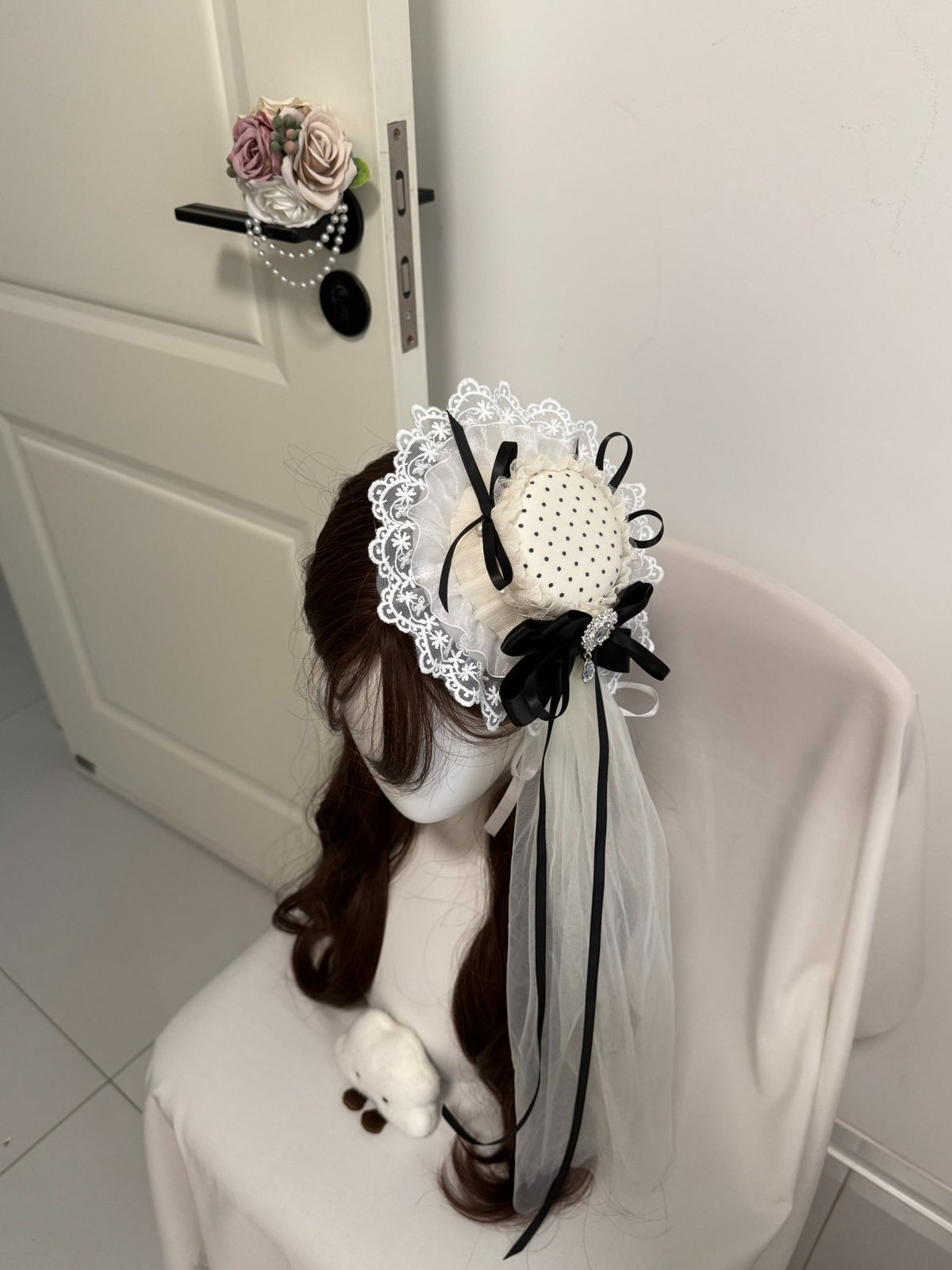 Lolita-Minihut mit Polka Dots