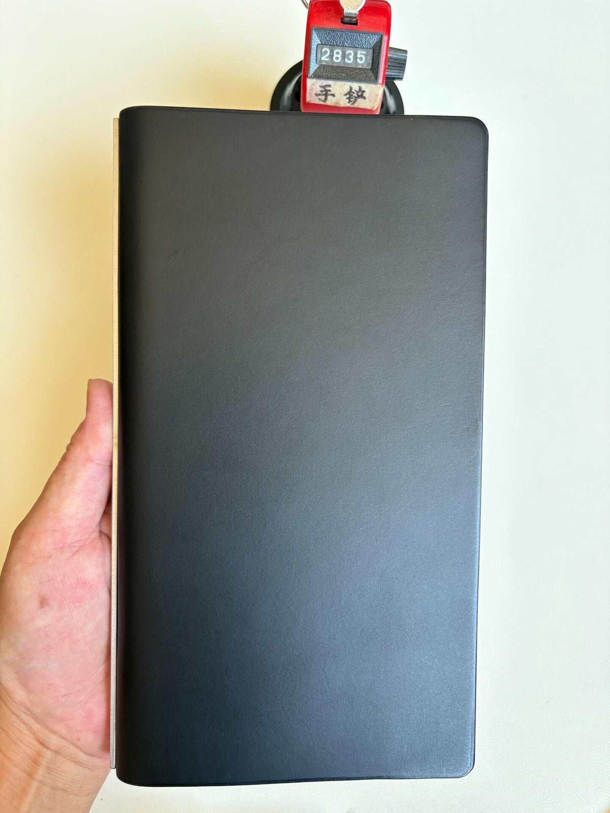 Black A5 Buttero Leather Ring Binder Cover
