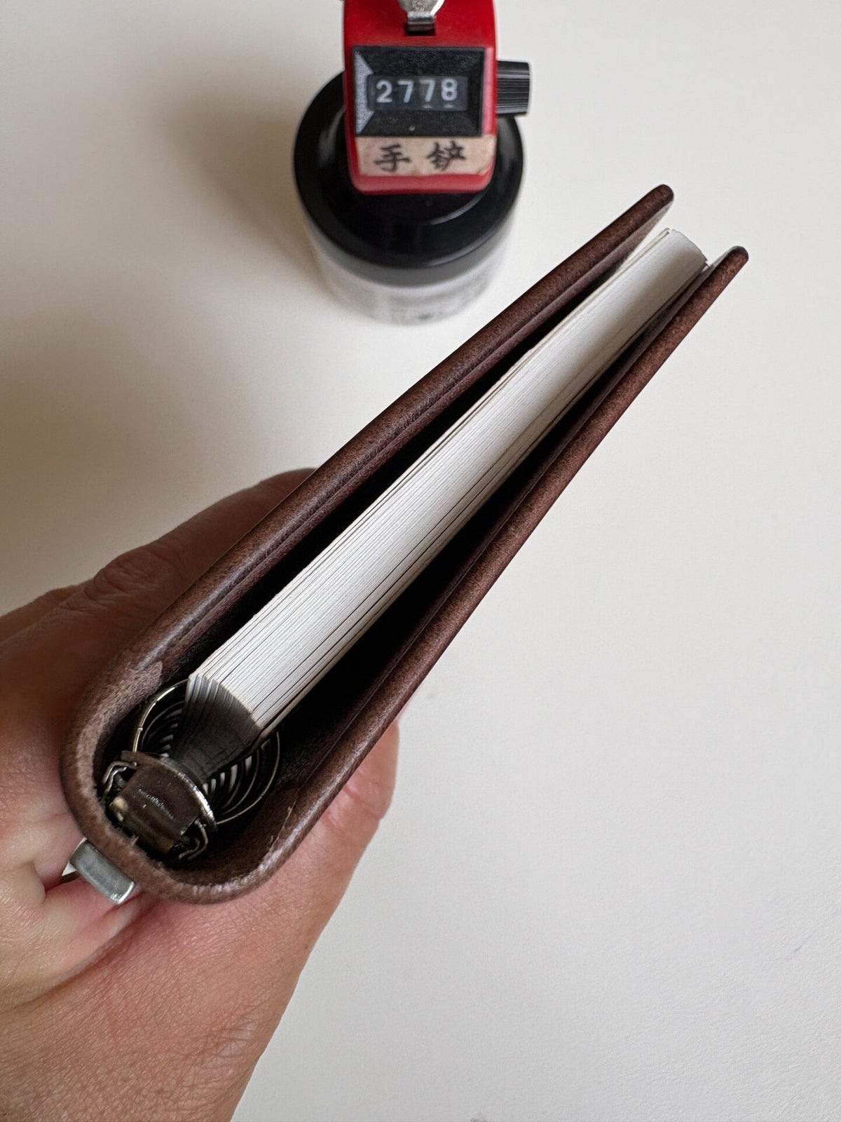 A7 Ring Binder Notebook Buttero Leather