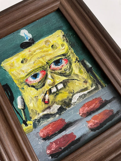 Limited Edition SpongeBob Print, 13x17cm Framed