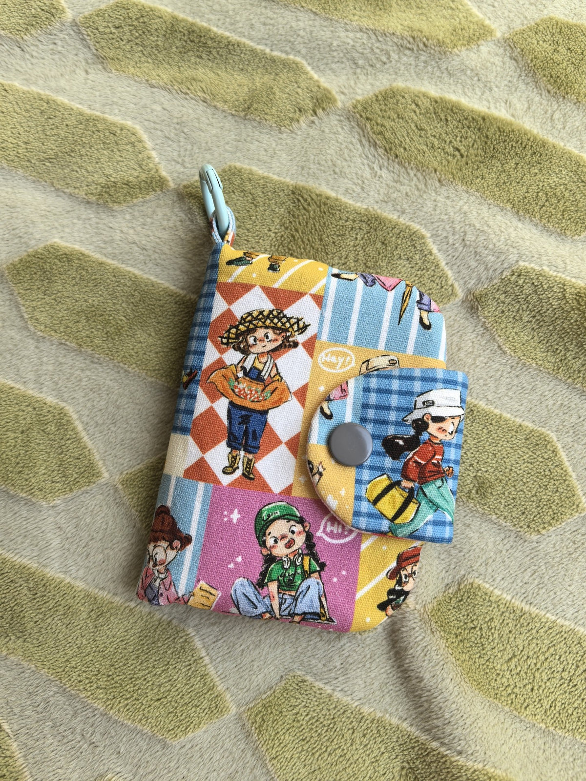 Girls Card Holder with Cartoon Prints