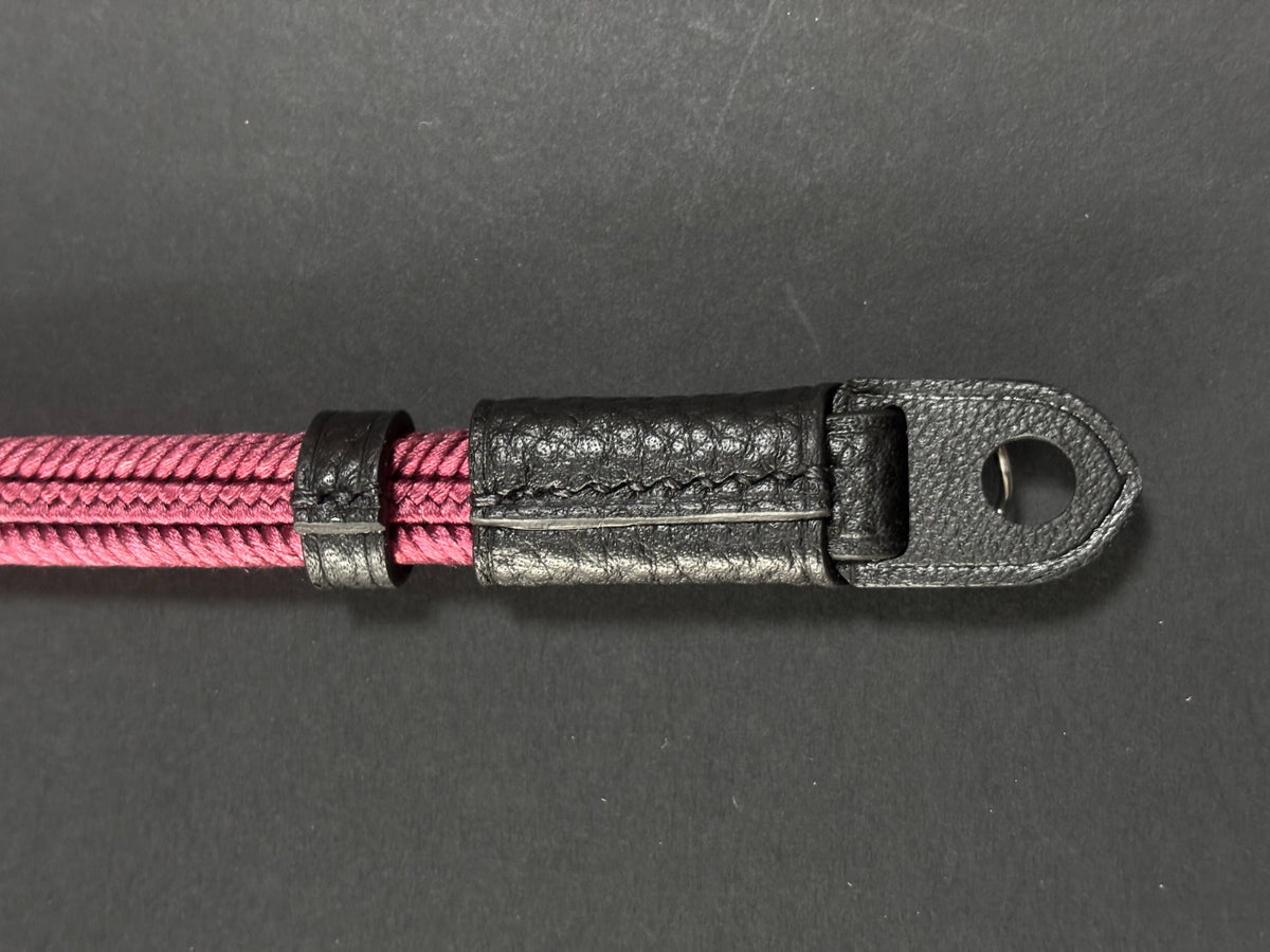 Deep Pink Woven Silk Camera Strap