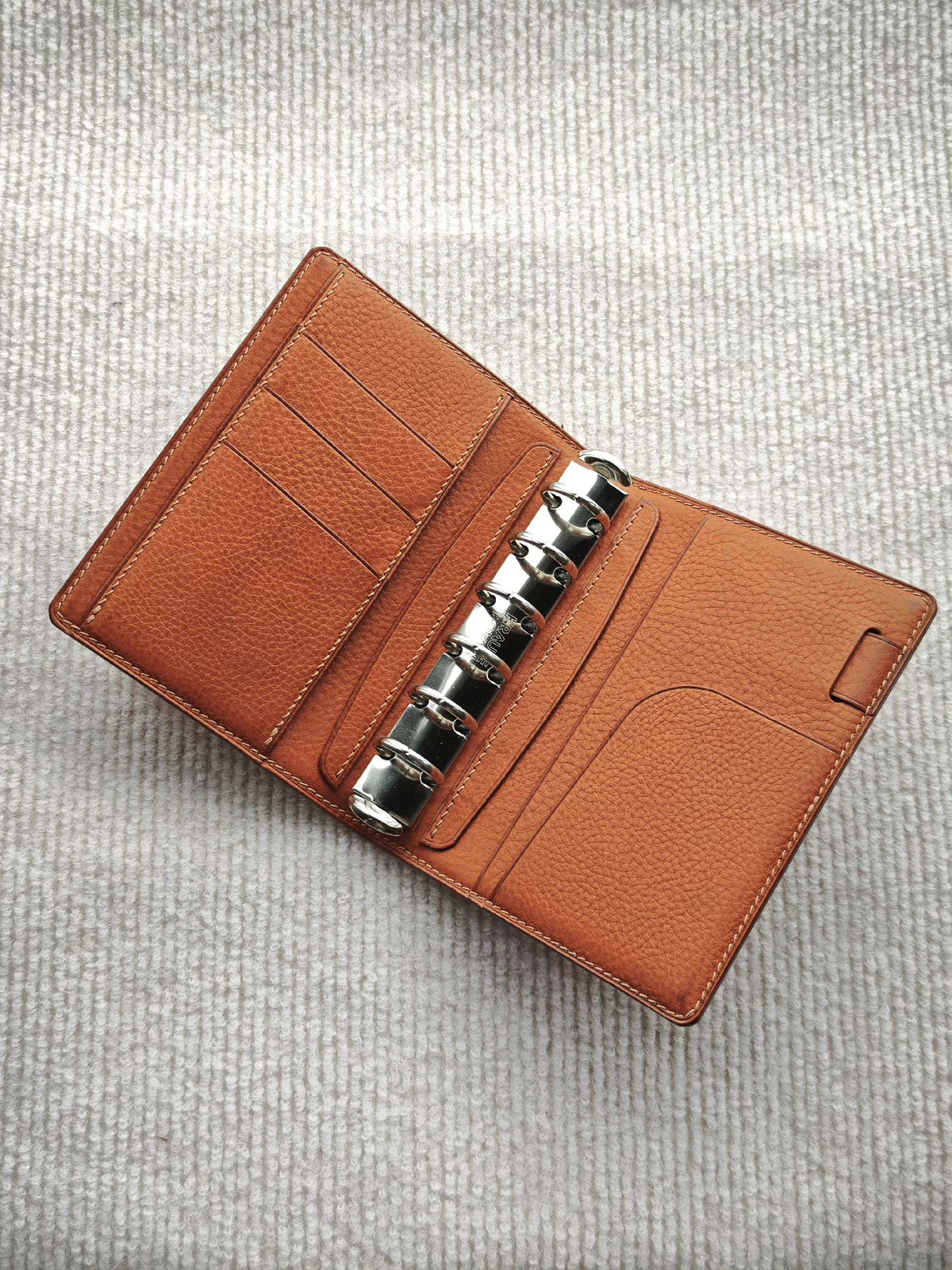 A7 Horse Leather Ring Notebook