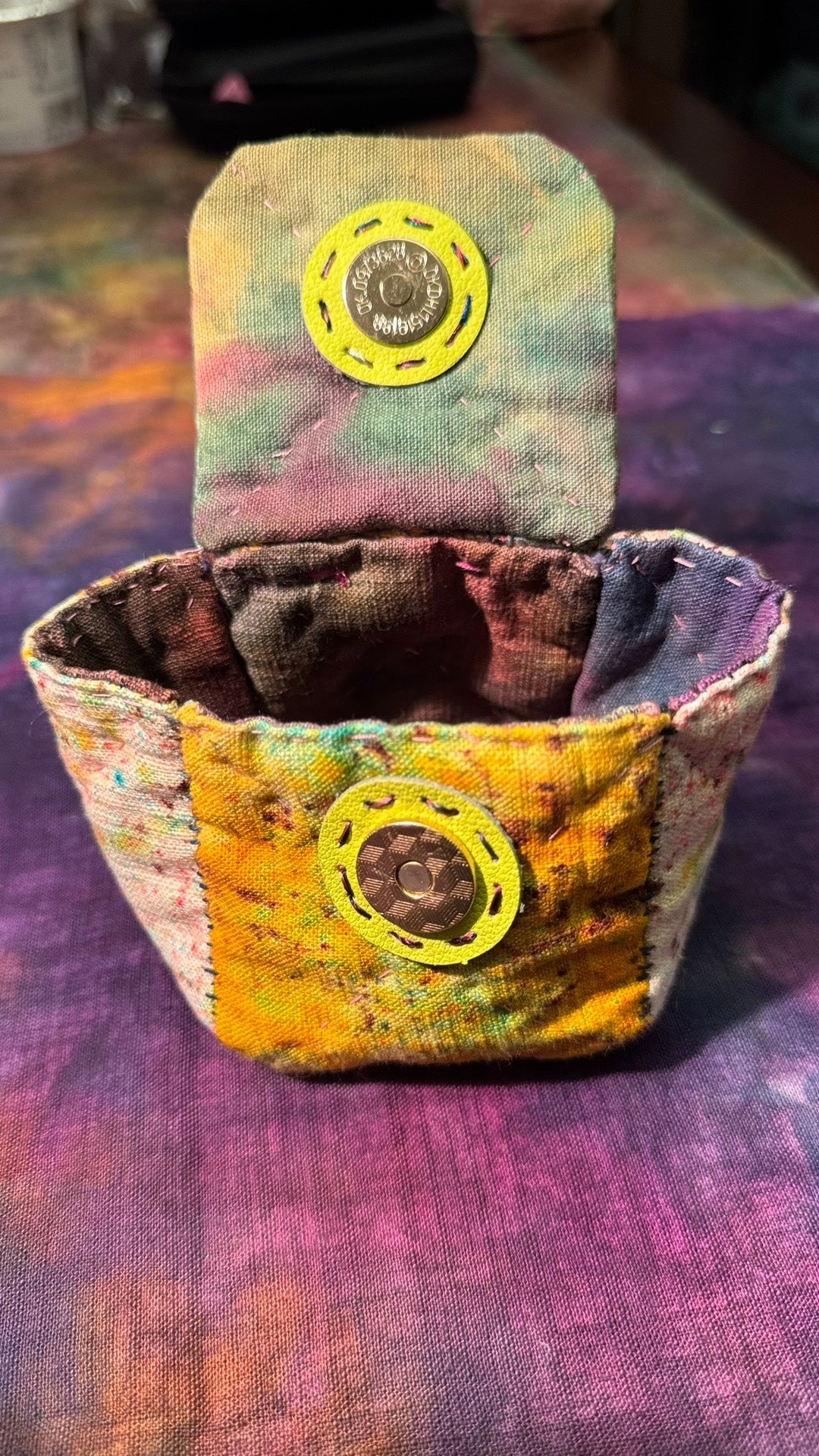 Handwoven Mineral Dyed Patchwork Tote Bag