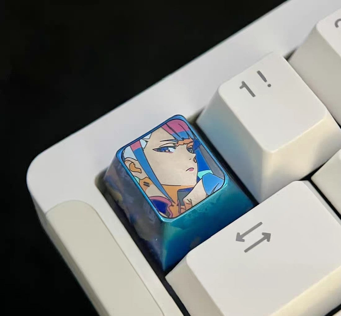 Titanium Alloy Cyberpunk Edgerunners Lucy Keycap