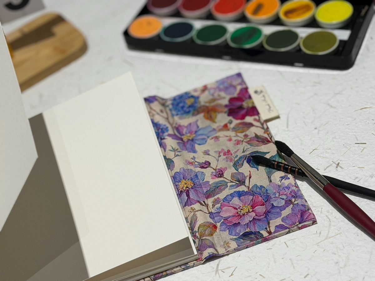 Caderno de Aguarela 300gsm Feito à Mão Quadrado 18cm