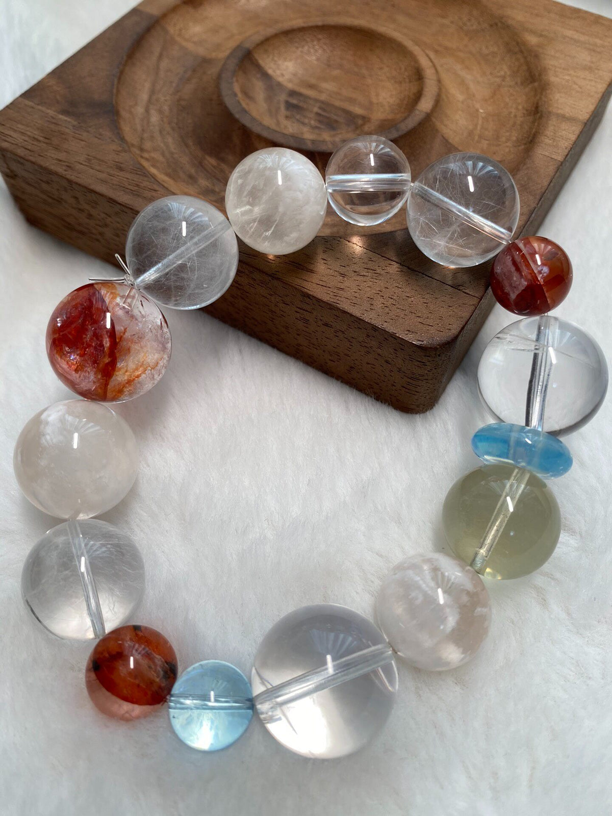 Multi-Gemstone Crystal Bracelet Natural Beads