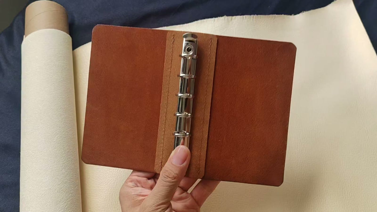 A7 Leather Loose Leaf Notebook Cover