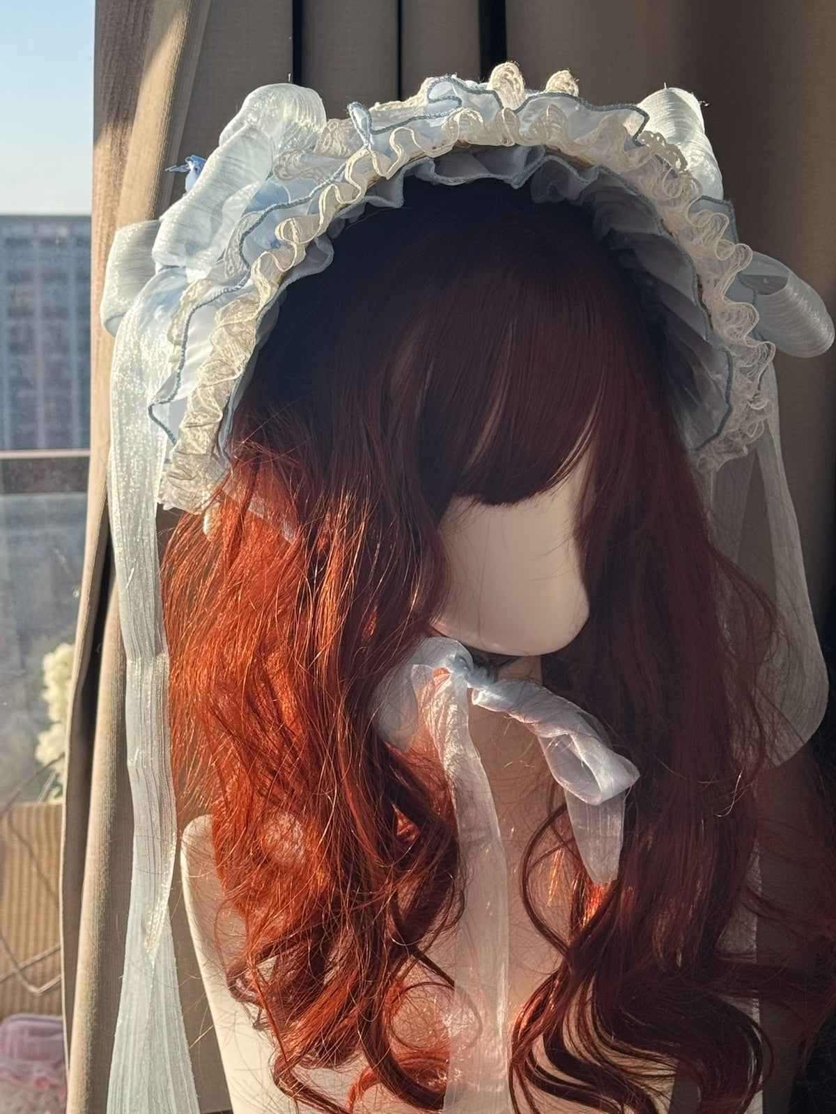 Blue Lace Flower BNT Bonnet