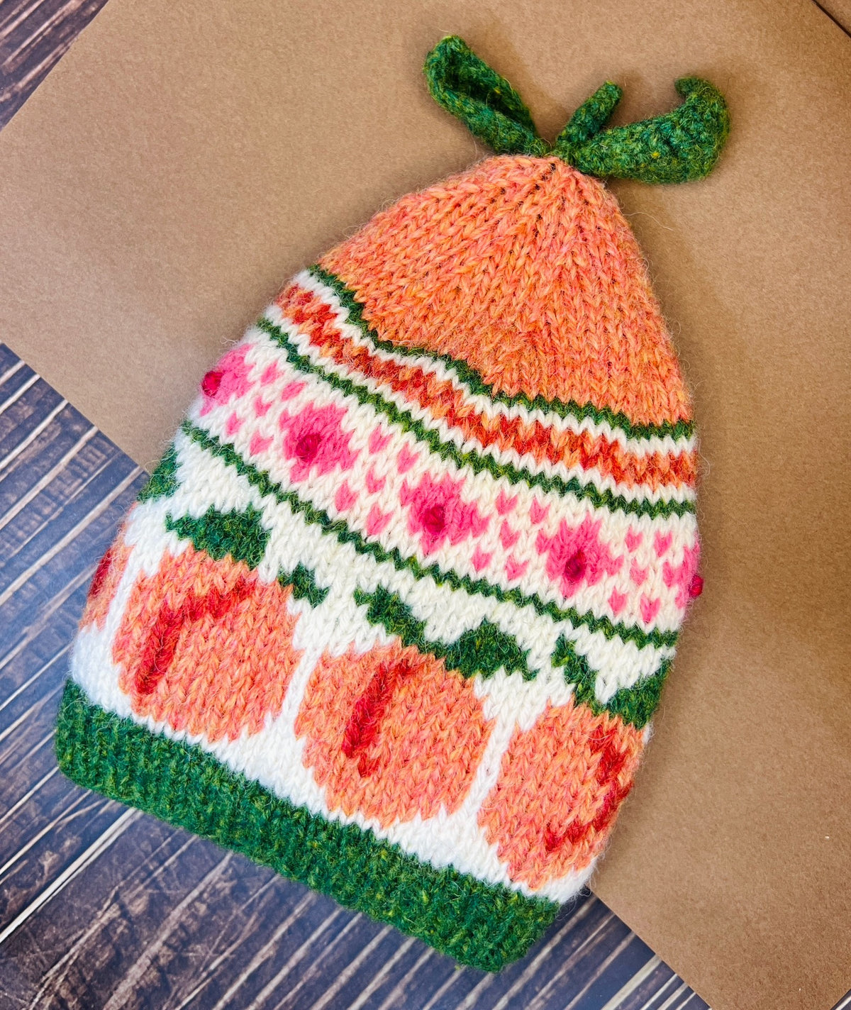 Shetland Jacquard Wool Beanie Hat
