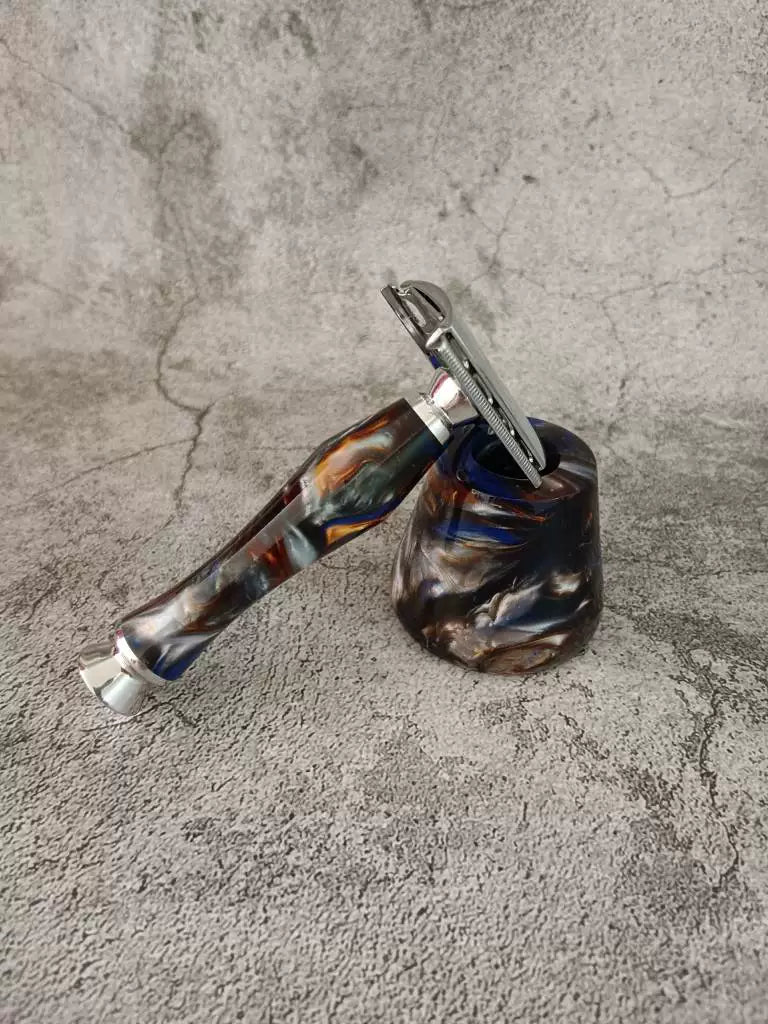 Double Edge Safety Razor Alumilite Handle