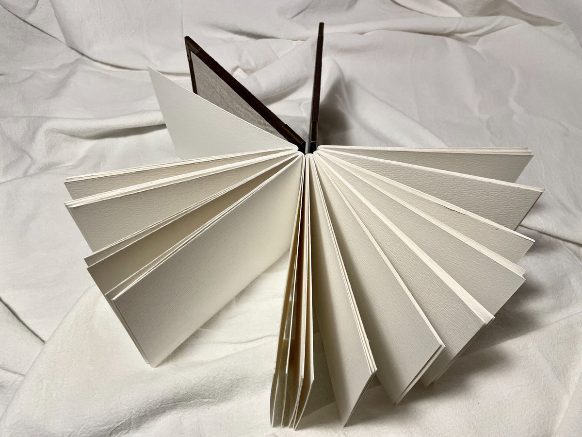Suede Watercolor Sketchbook with Exposed Spine