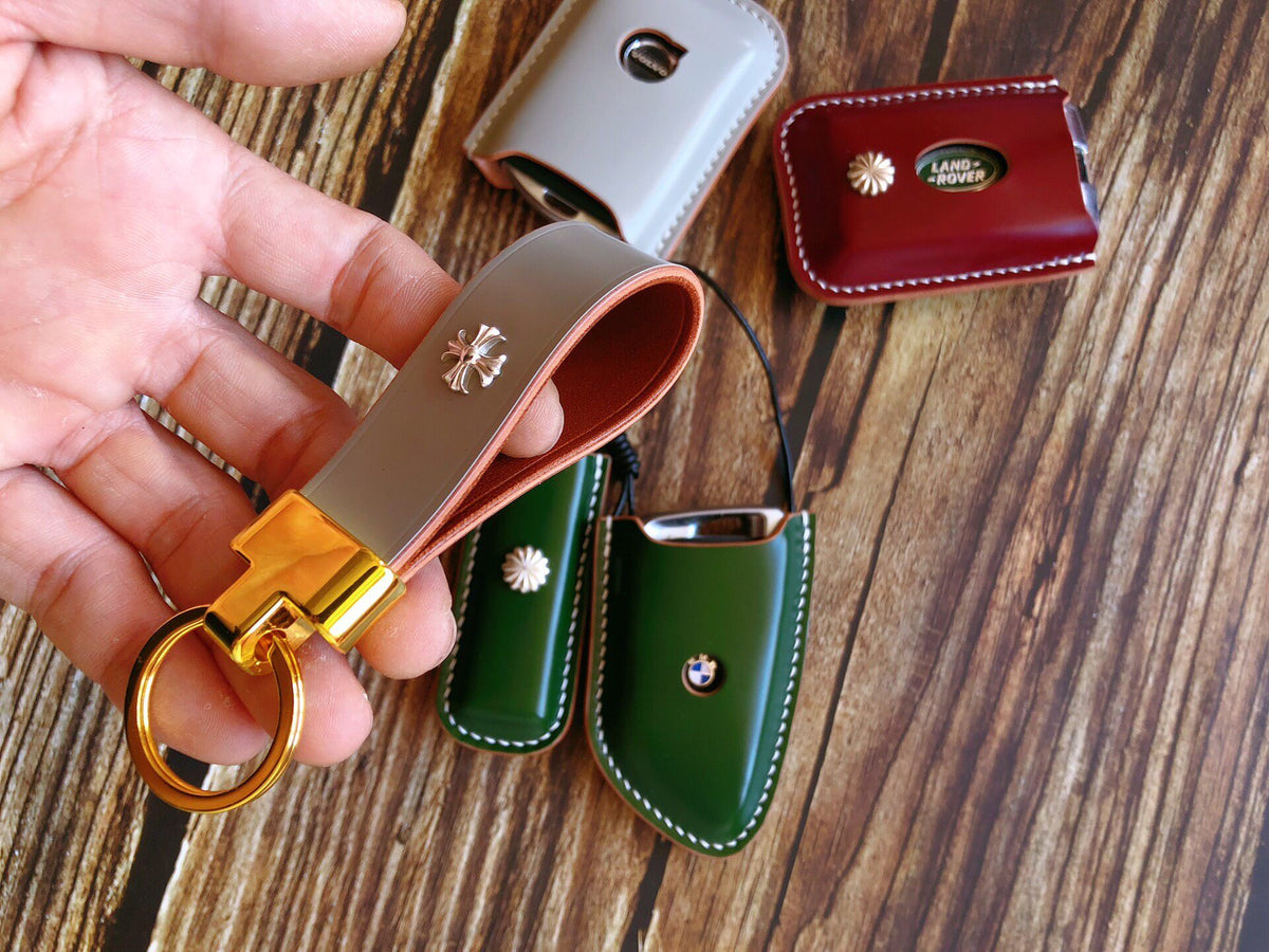 Japanese Shinki Horsehide Leather Keychain