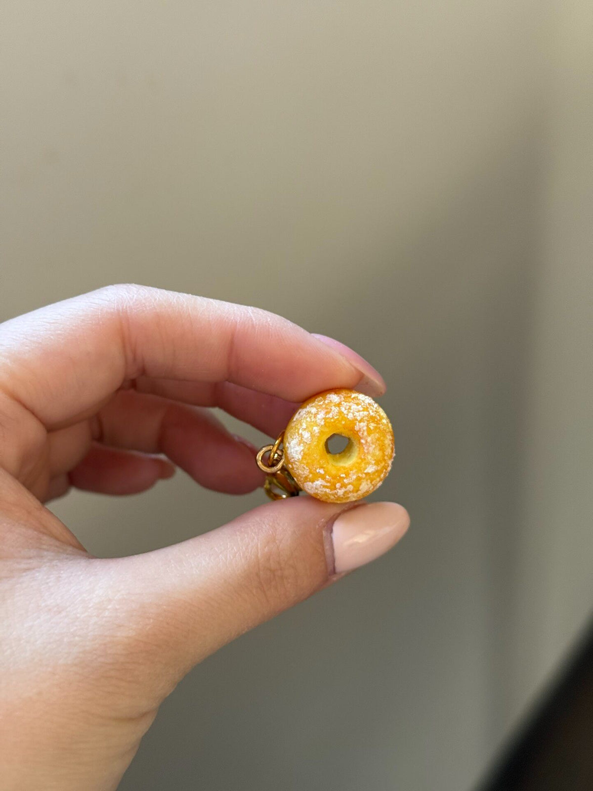 Miniature Donut Charm with Lobster Clasp