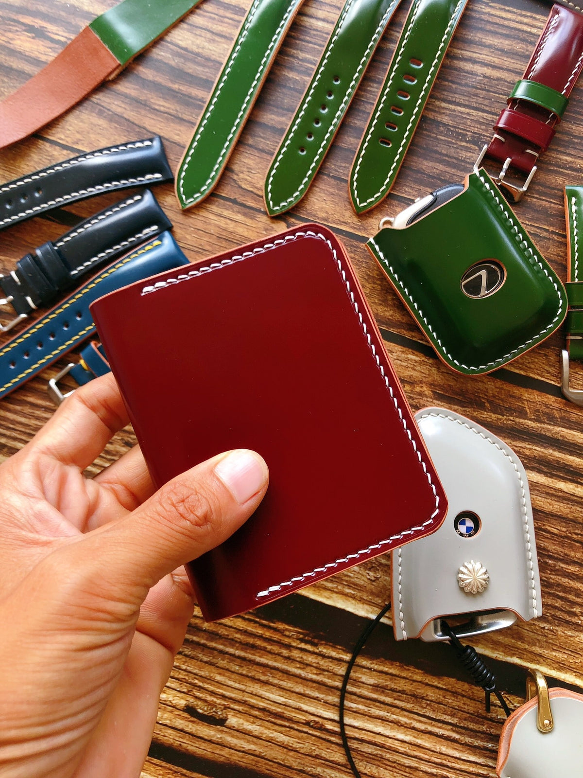 Japanese Shinki Shell Cordovan Card Holder