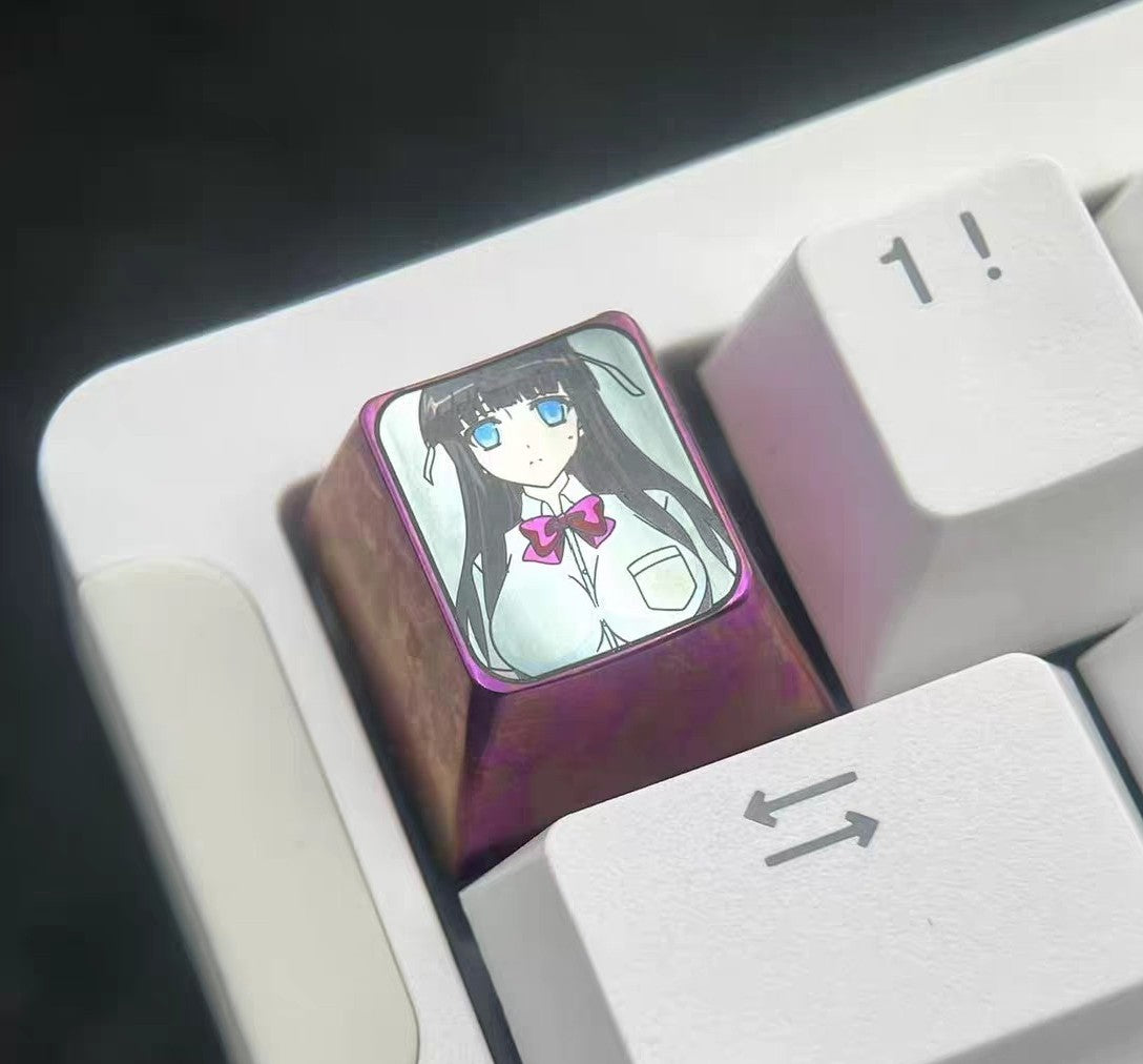 1u Titanium Alloy Anime Keycap