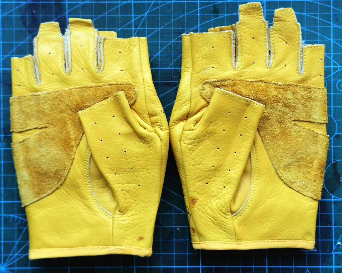 American Style Half Finger Leather Gloves