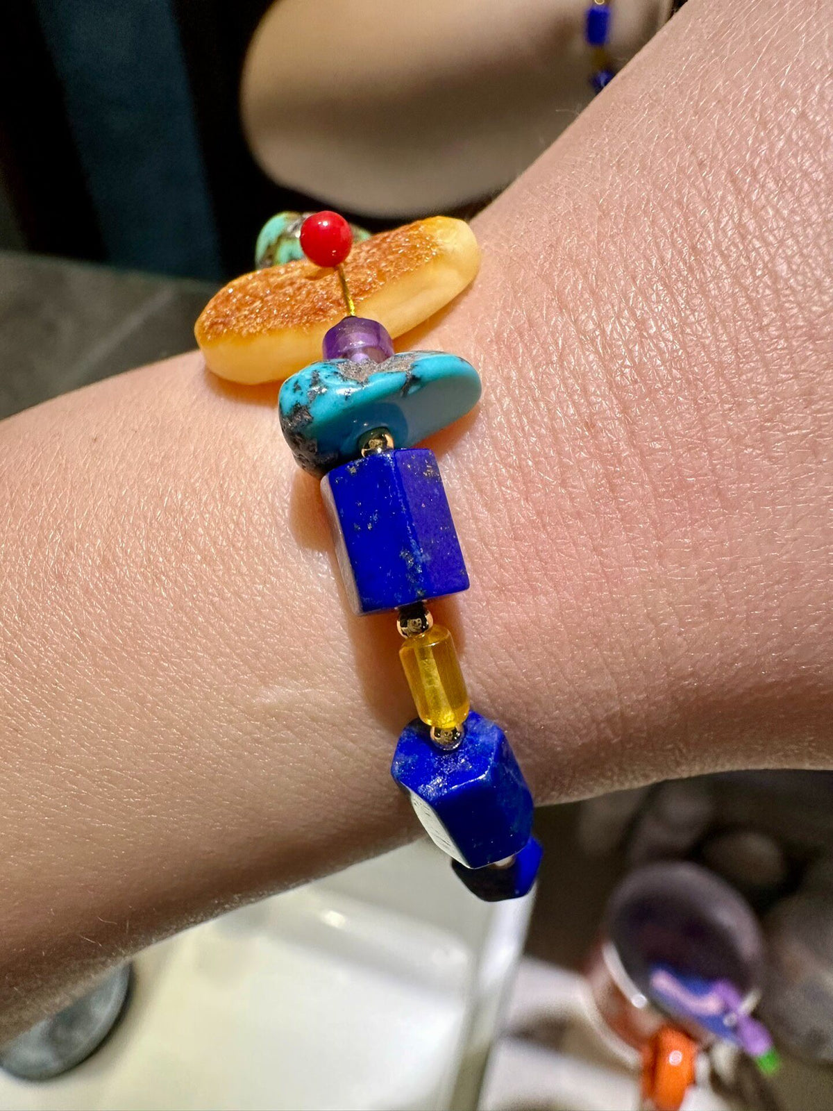 Natural Gemstone Beaded Bracelet