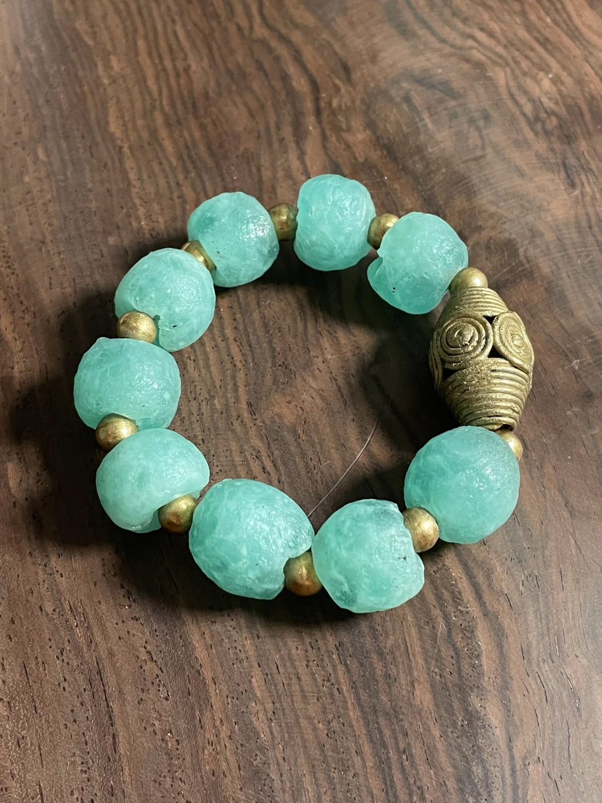 African Old Glass Beaded Bracelet
