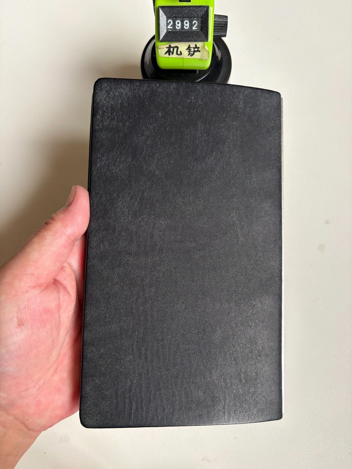 A6 Plotter Style Binder Black Pueblo Leather