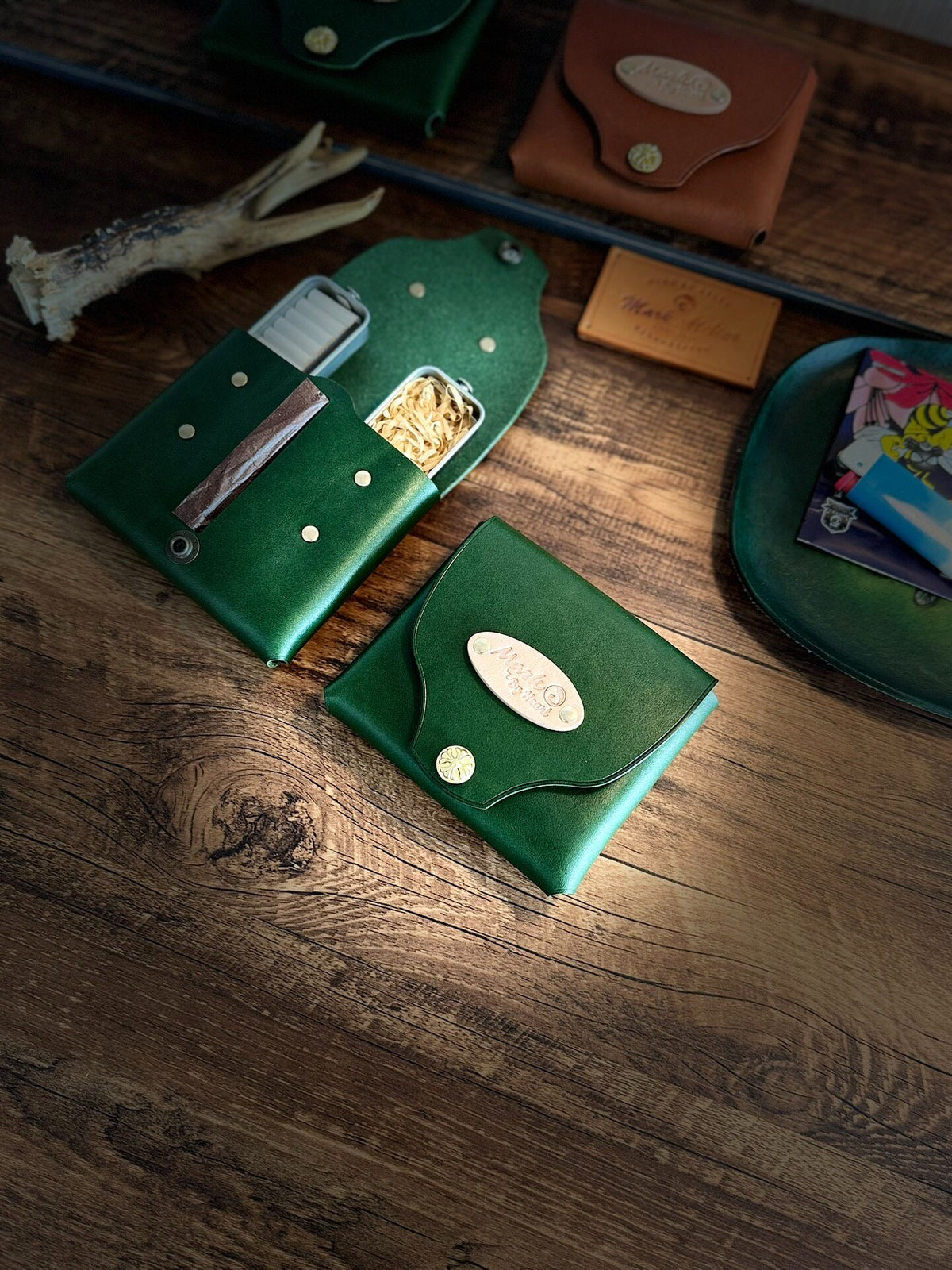 Hand-Rolled Cigarette Case Leather