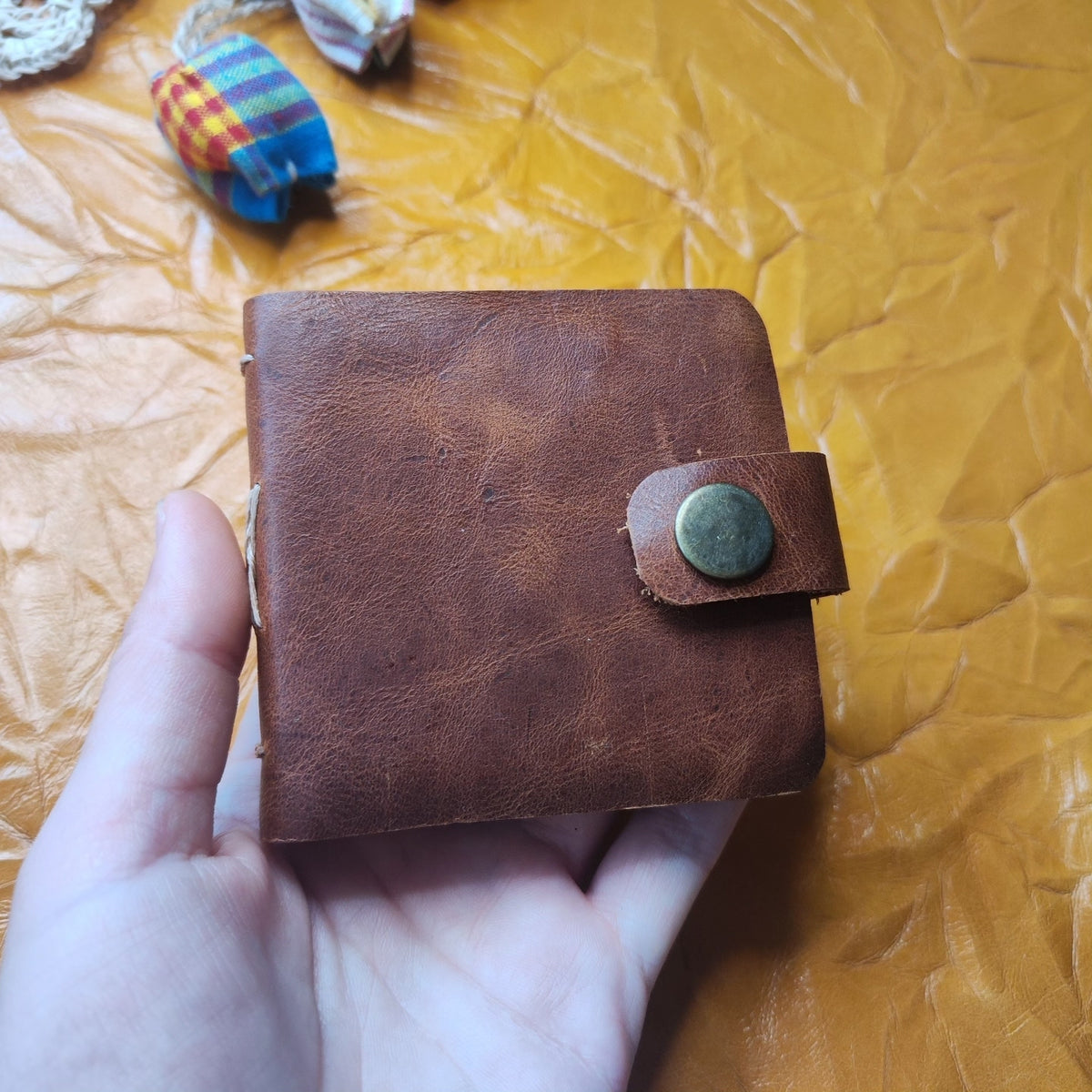 Handcrafted Leather Notebook with Kraft Paper Pages