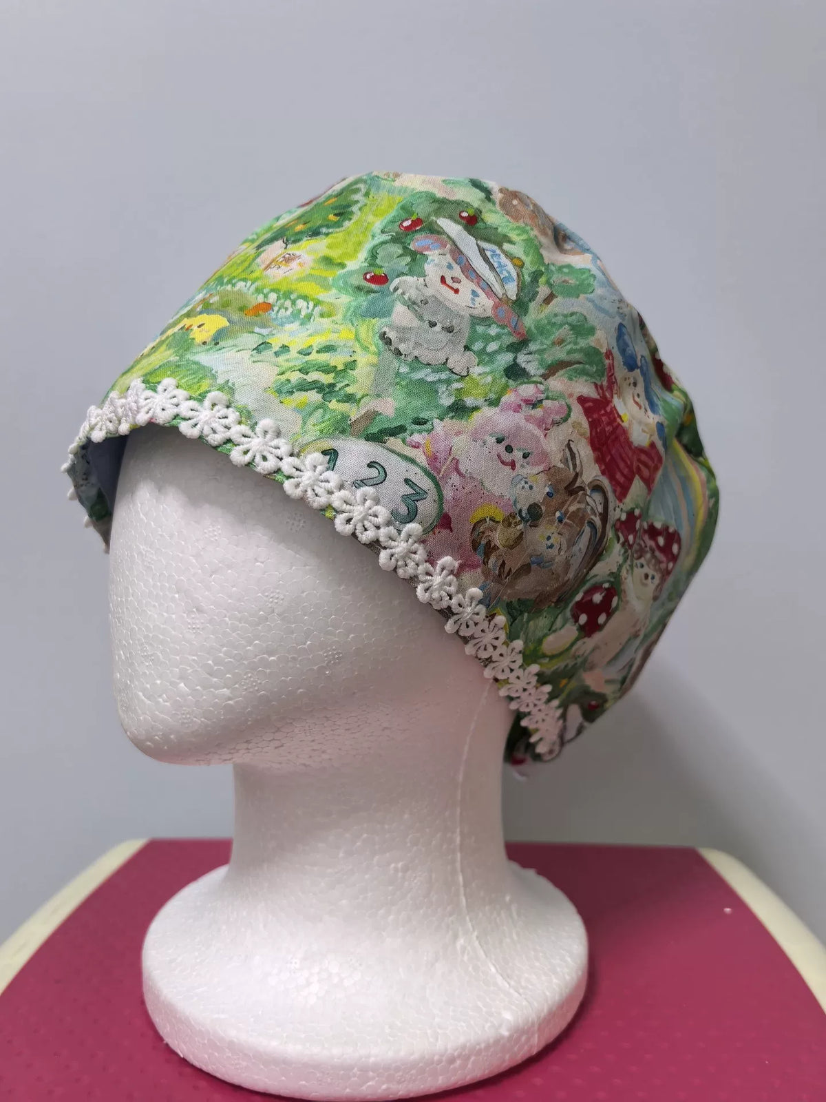 Gorro quirúrgico de doble capa en algodón puro