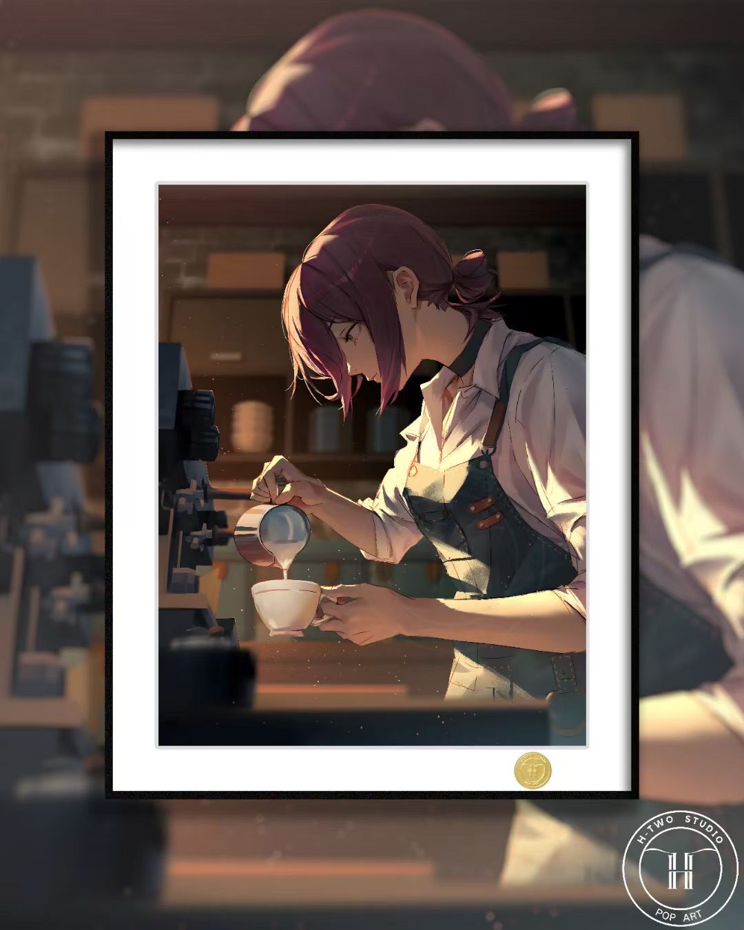 Reze Chainsaw Man Framed Art Print 40x50cm