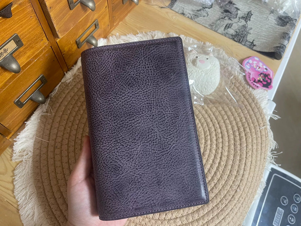 Capa para Caderno de Folhas Soltas A6 Roxo Rosa