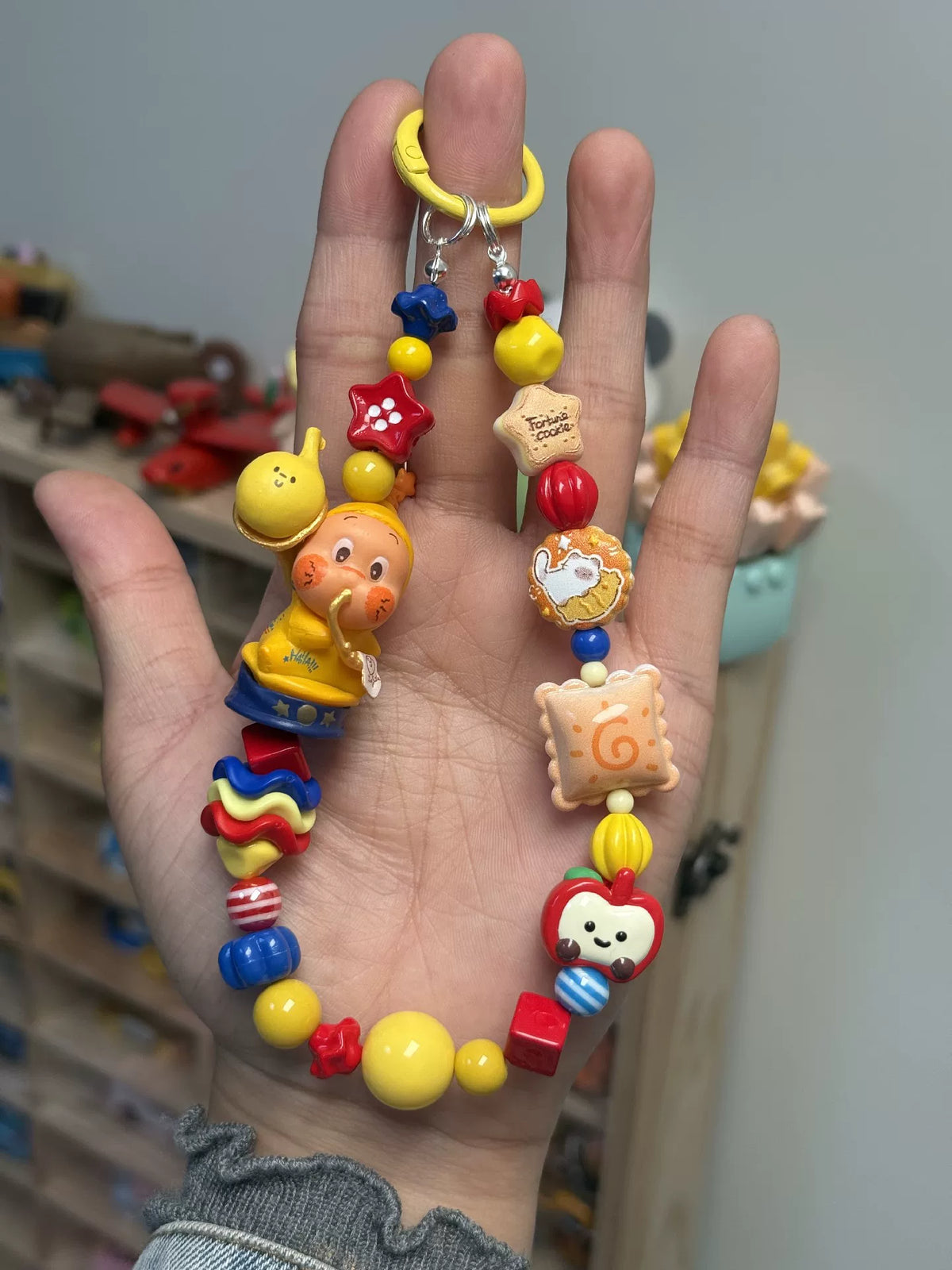 Colgante para móvil y llavero de personaje de estrella