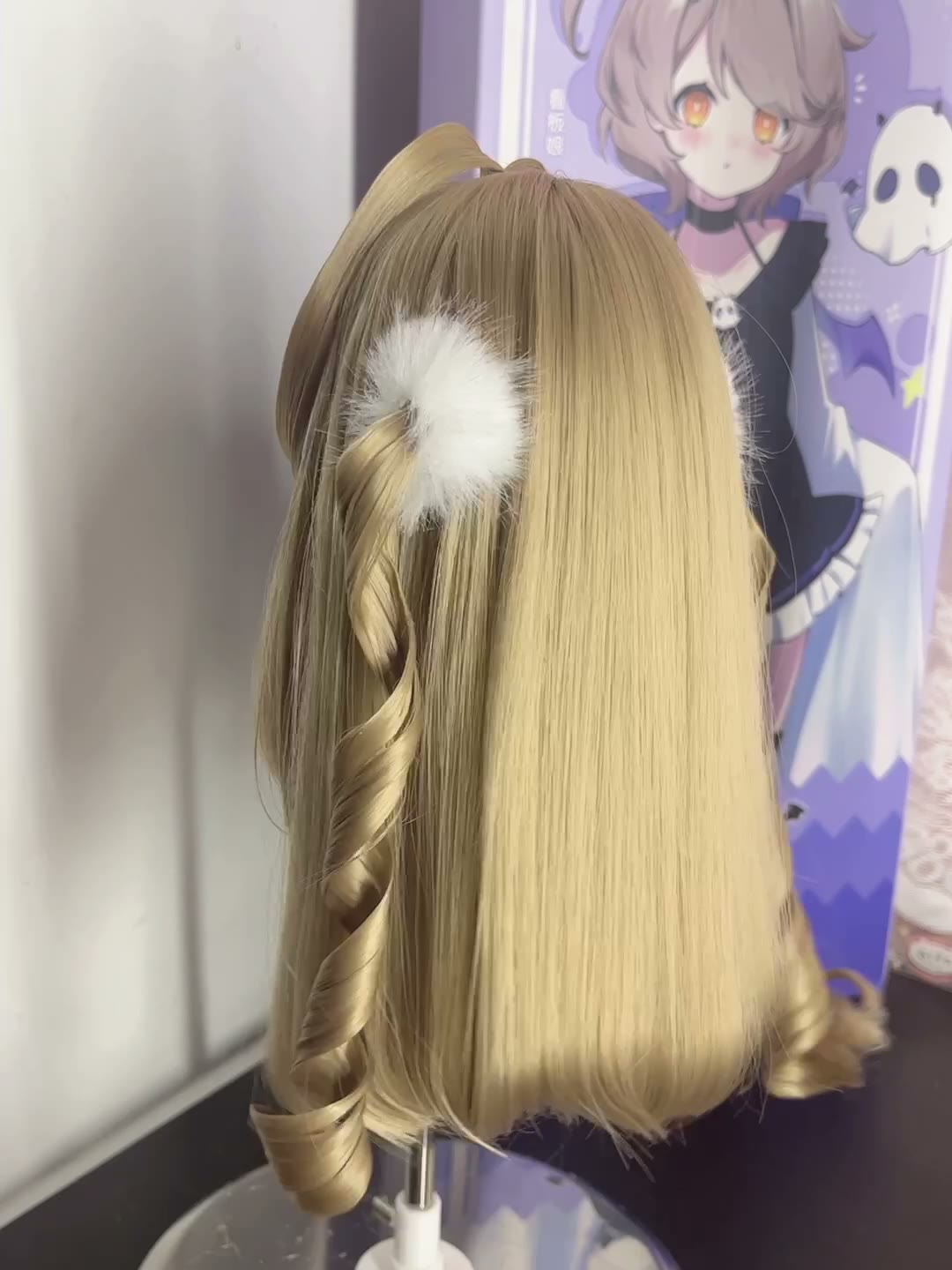 Ash Blonde Doll Wig
