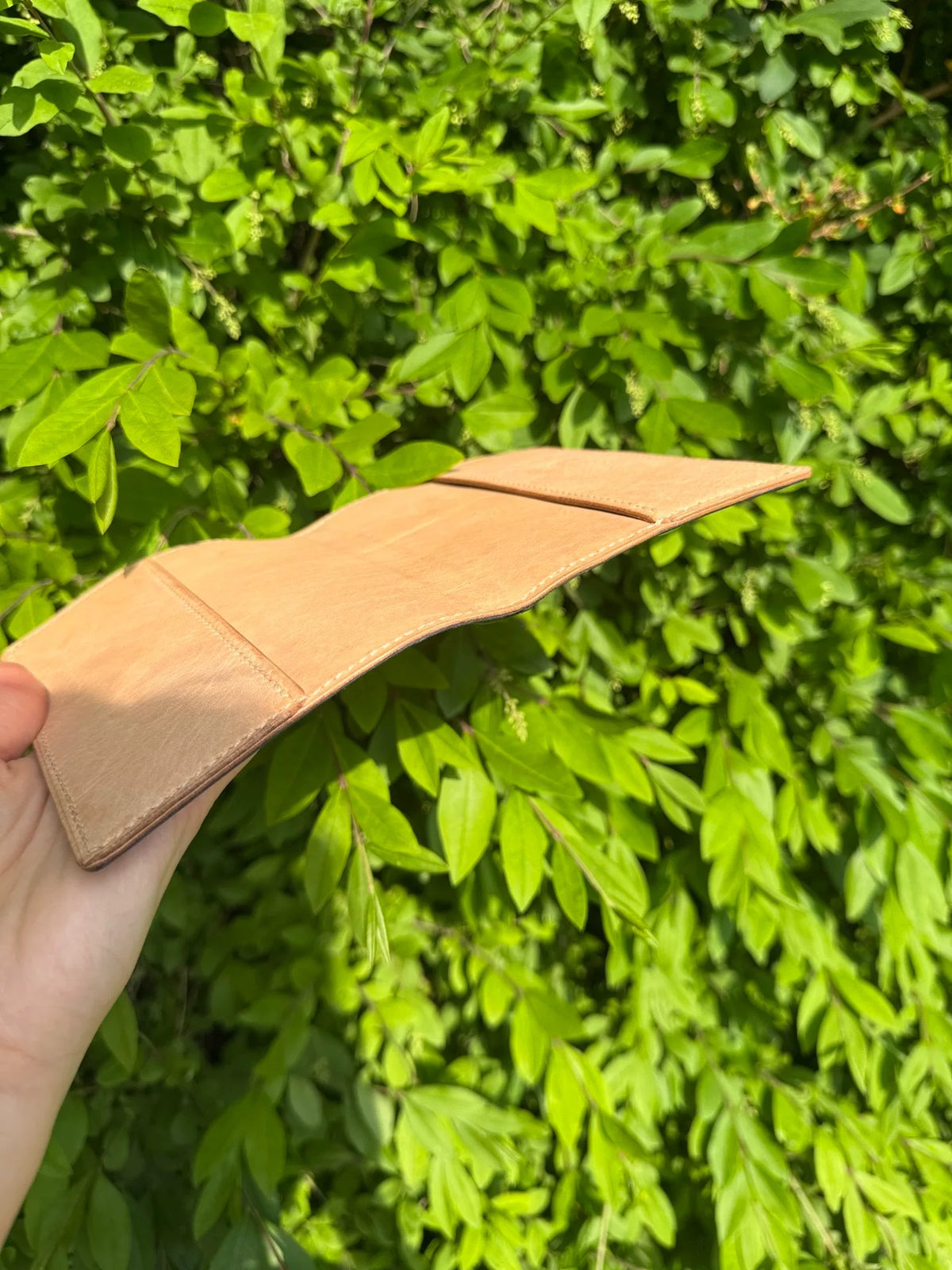 ハンドメイド A6ノートカバー イタリアンレザー ネイビー