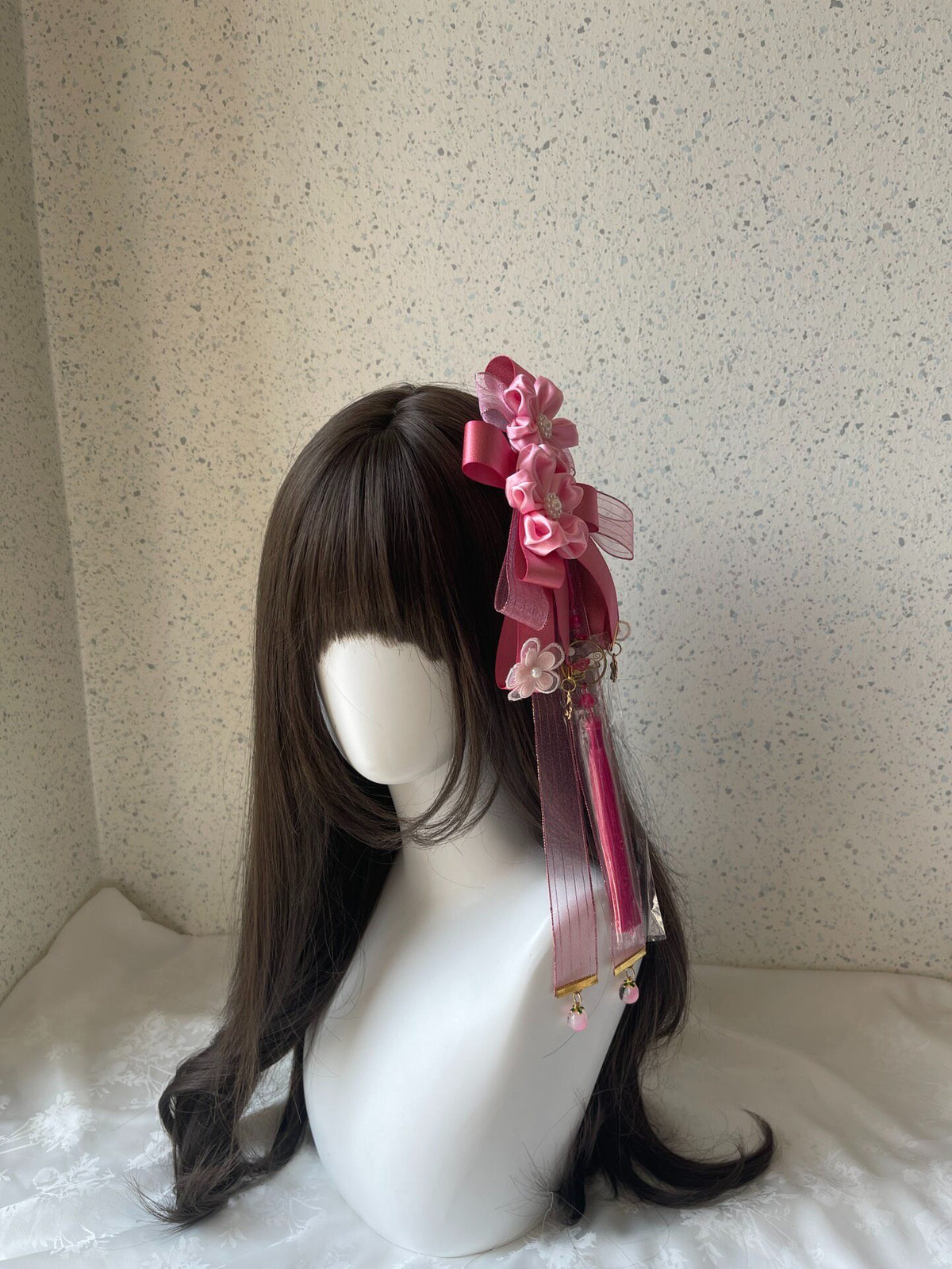 Lolita Pink Cherry Blossom Hair Clip