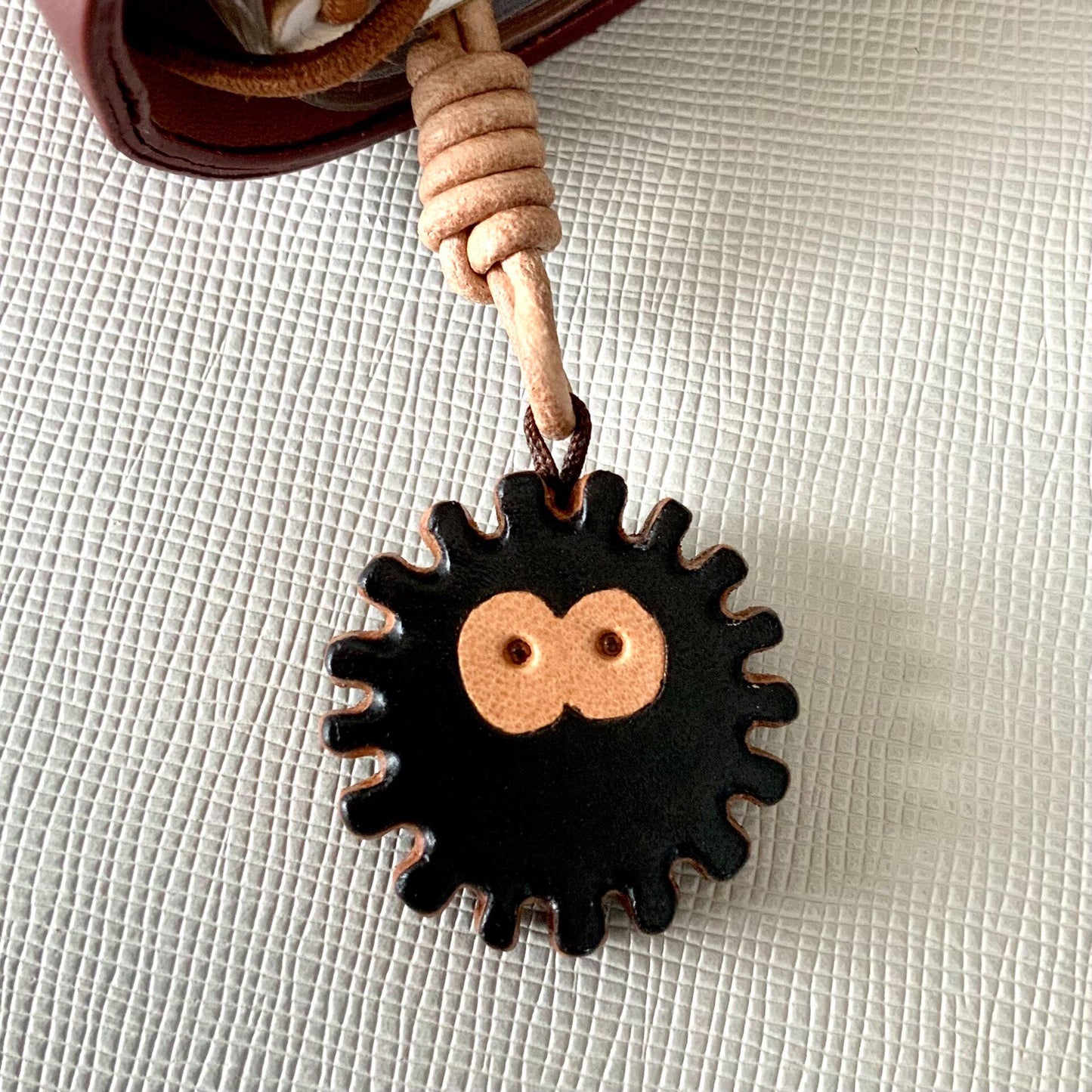 Handcrafted Leather Charms Set – Robot and Spherical Creature