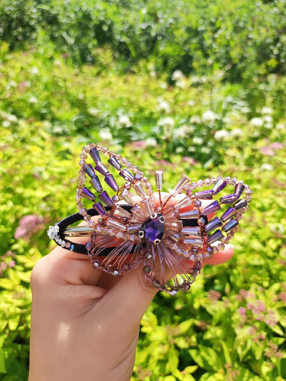 Copper Wire Butterfly Hair Clip