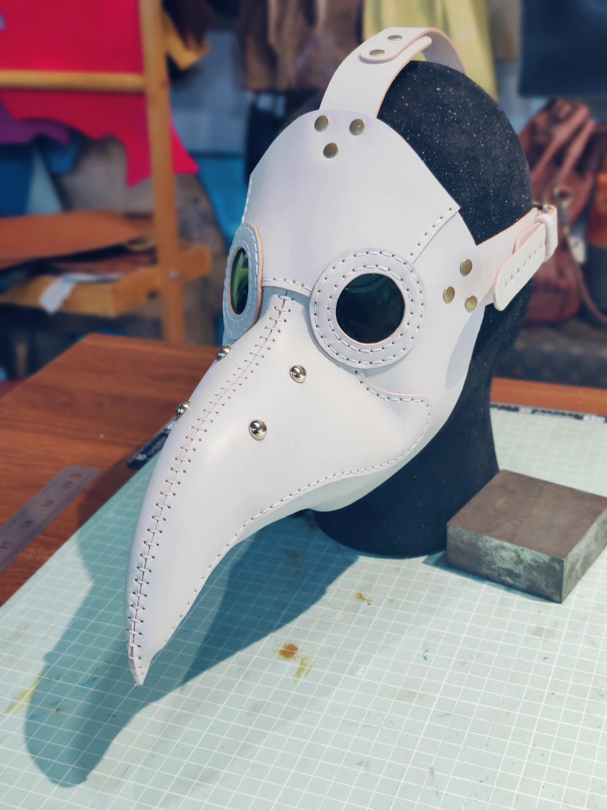 Genuine Leather Steampunk Plague Doctor Mask