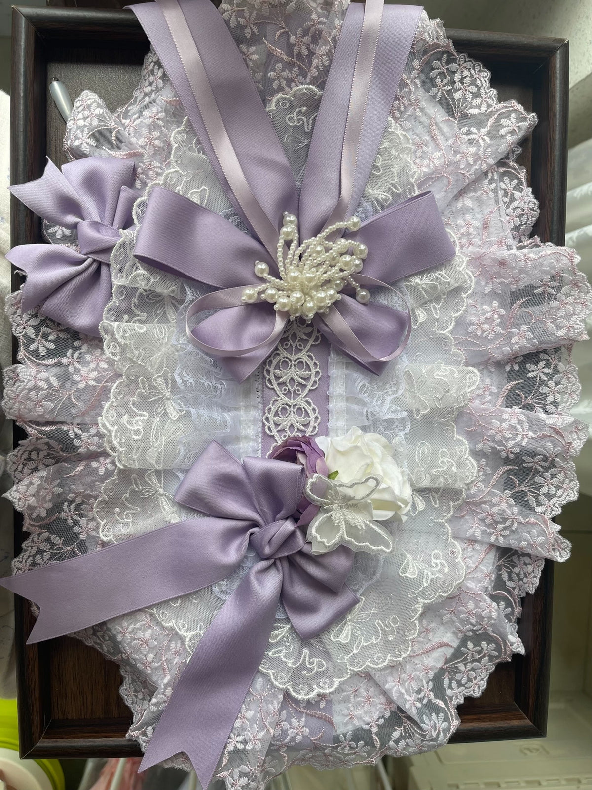 Lolita Bonnet Flat Hat with Lace Bows