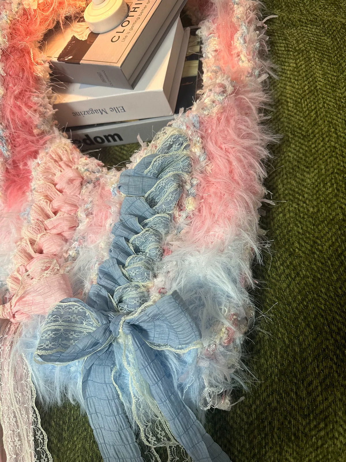 Ballett-Tasche im Blau-Pink-Verlauf