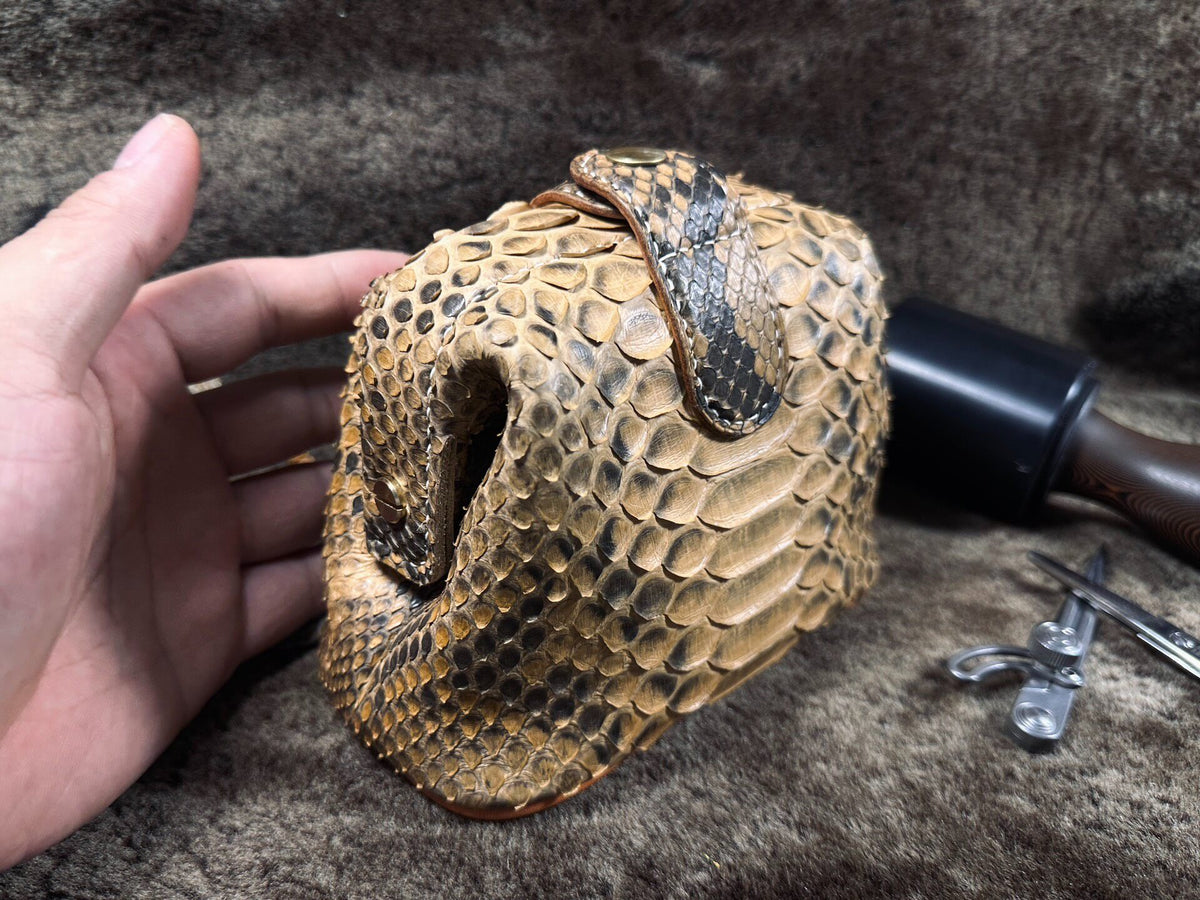 Dragon Scale Leather Storage Bag